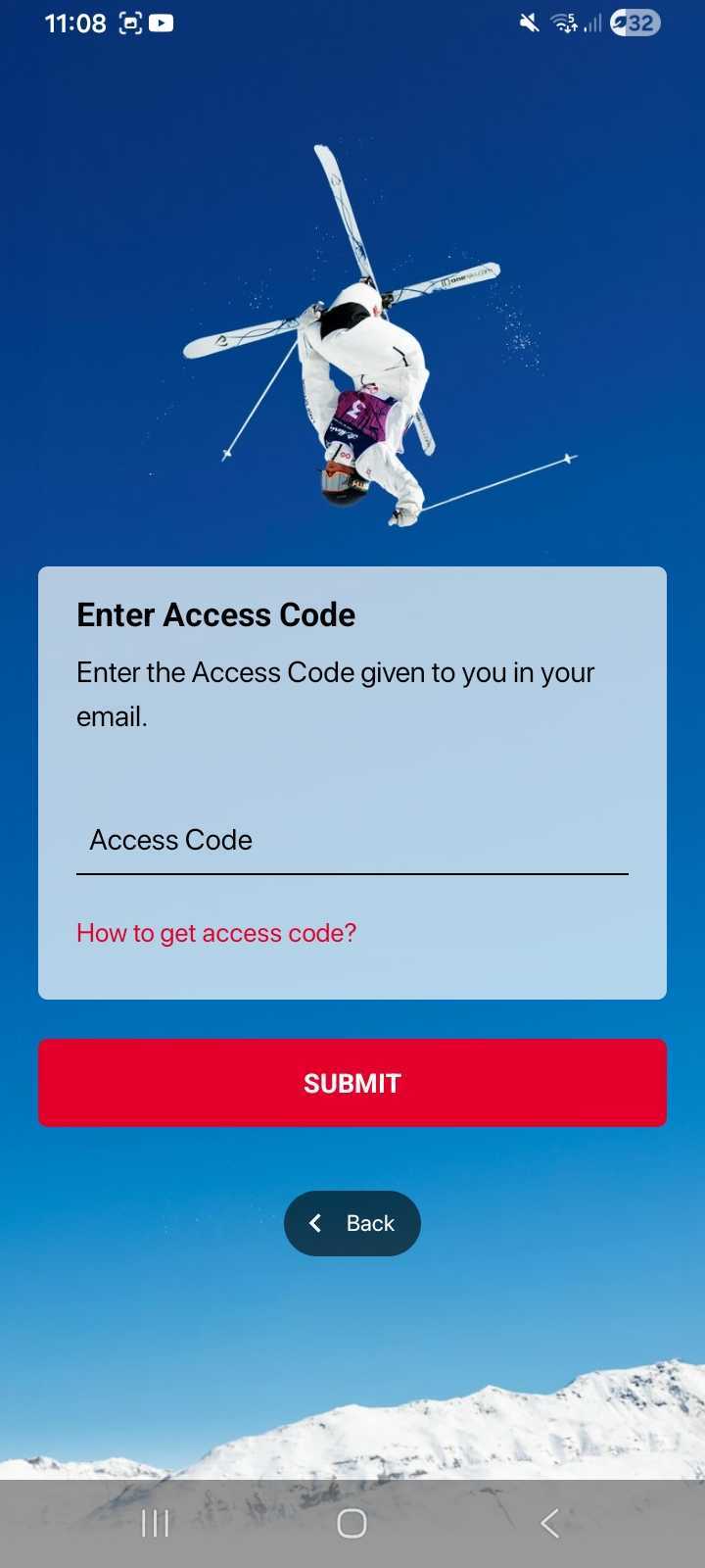 Enter Email and Password