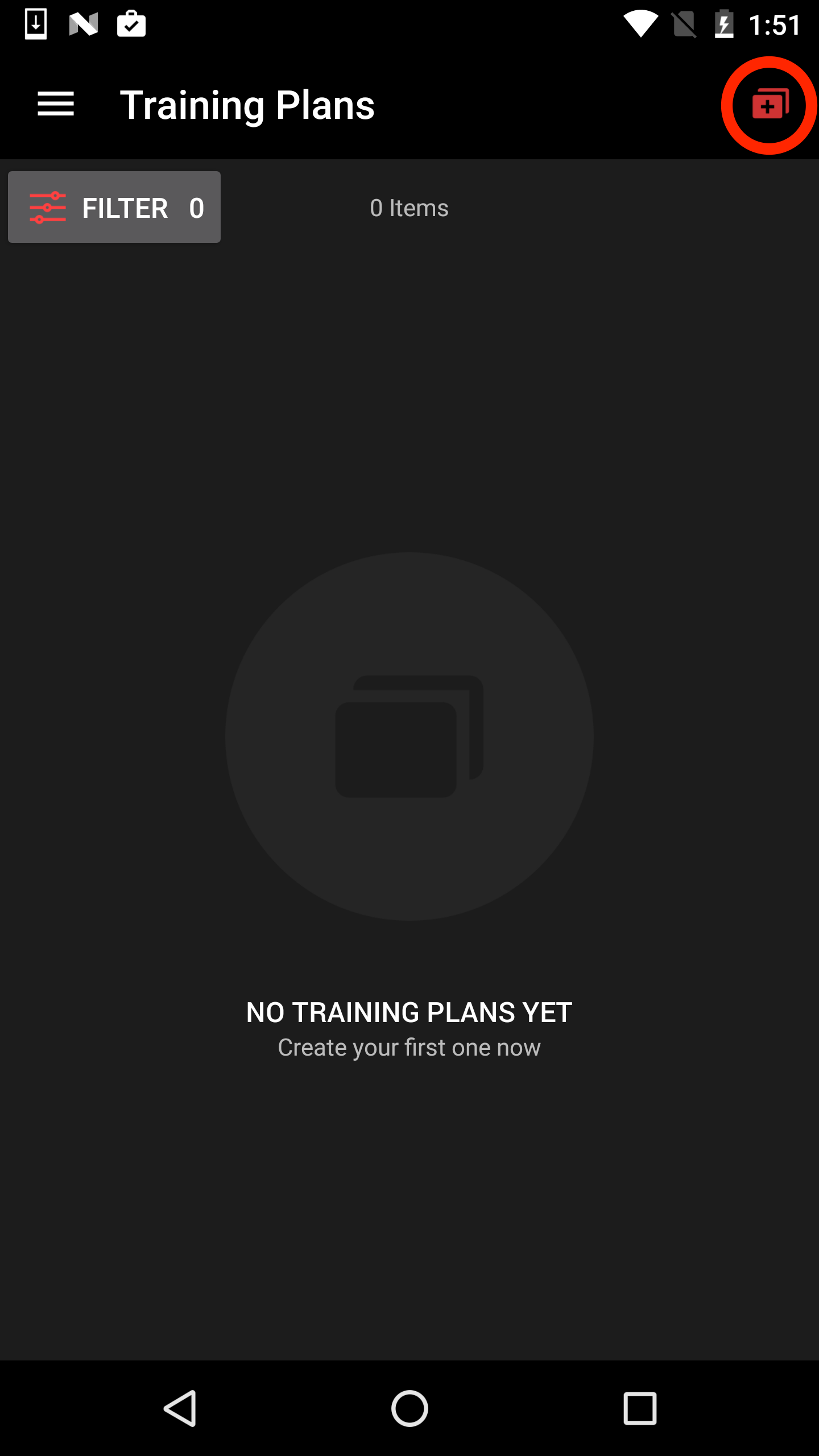 Ajouter un plan d'entraînement