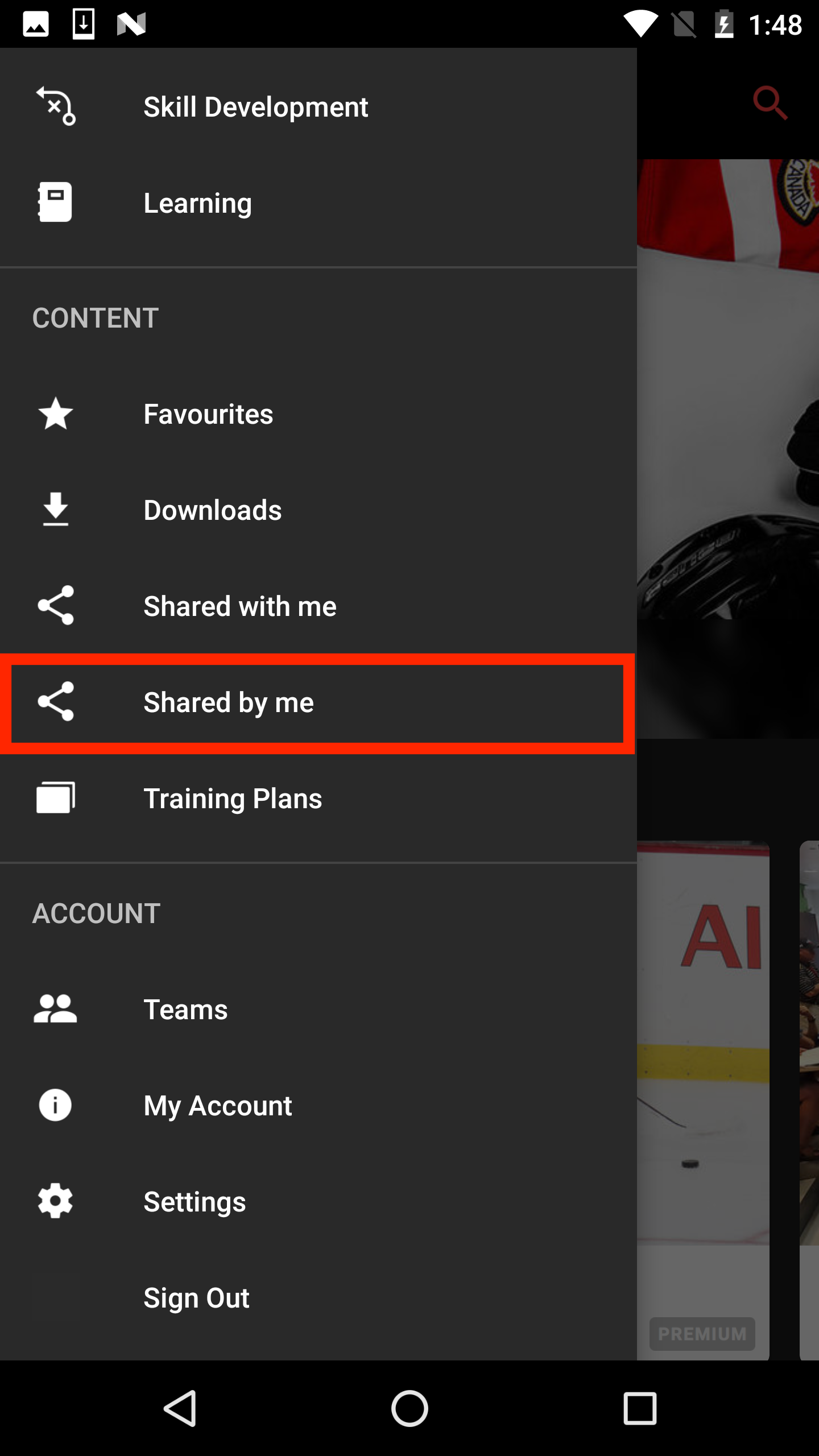 Consulter le contenu premium partagé