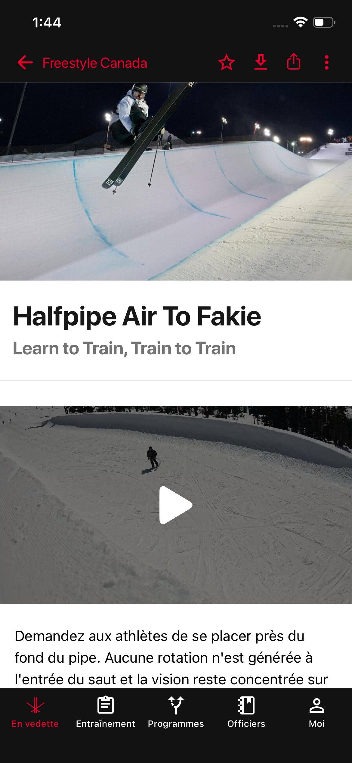 Ouvrez le contenu que vous souhaitez enregistrer.