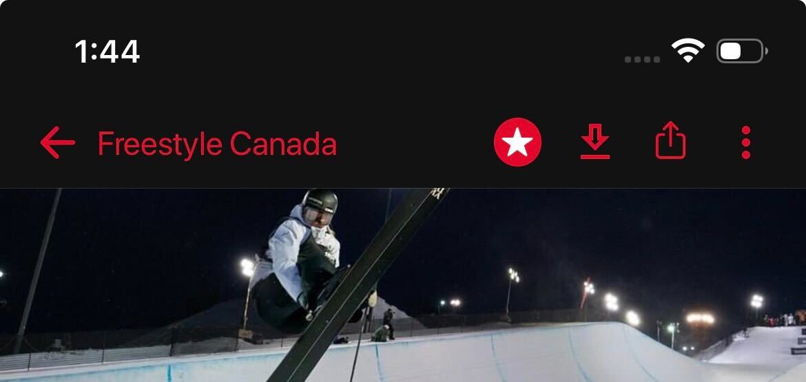 Appuyez sur l’icône en forme d’étoile dans le coin supérieur droit.