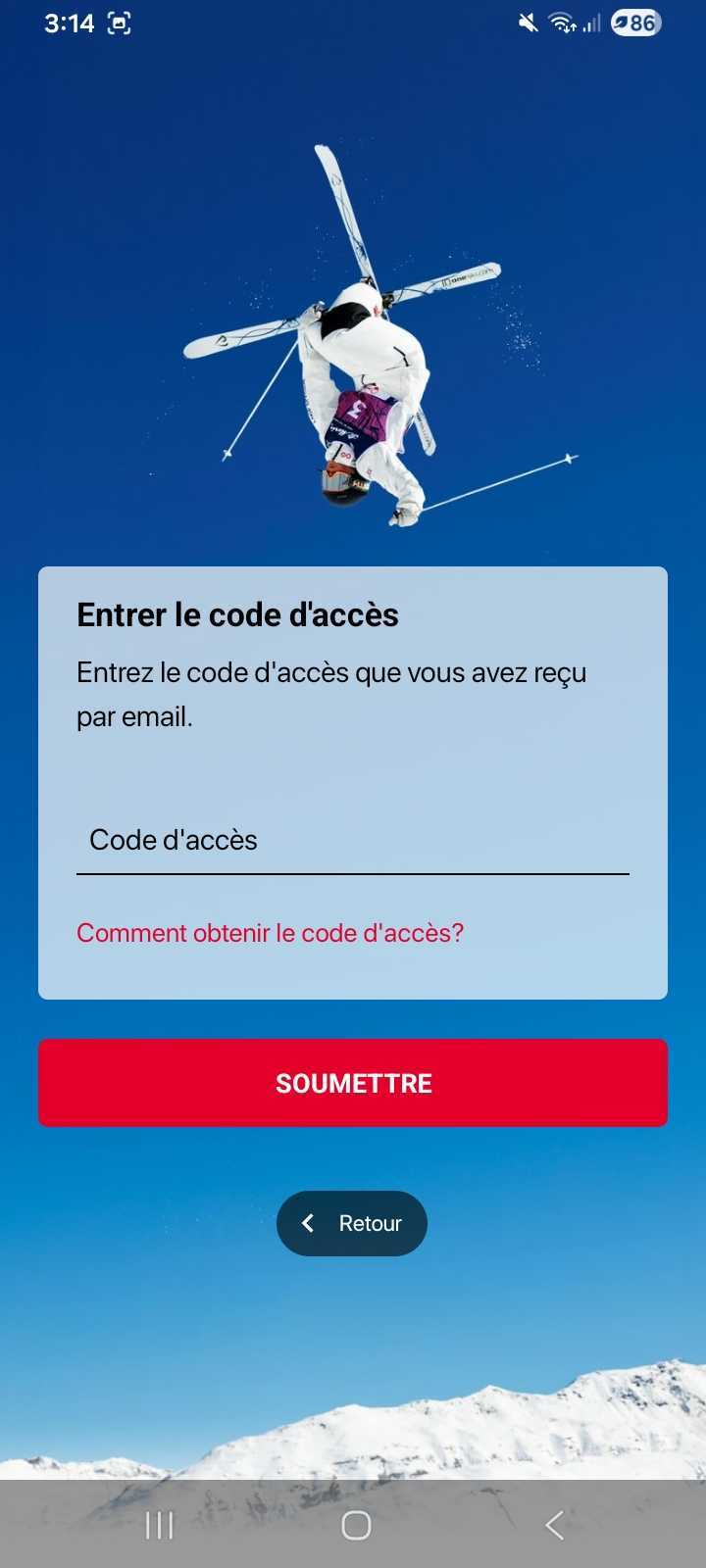 code d’accès