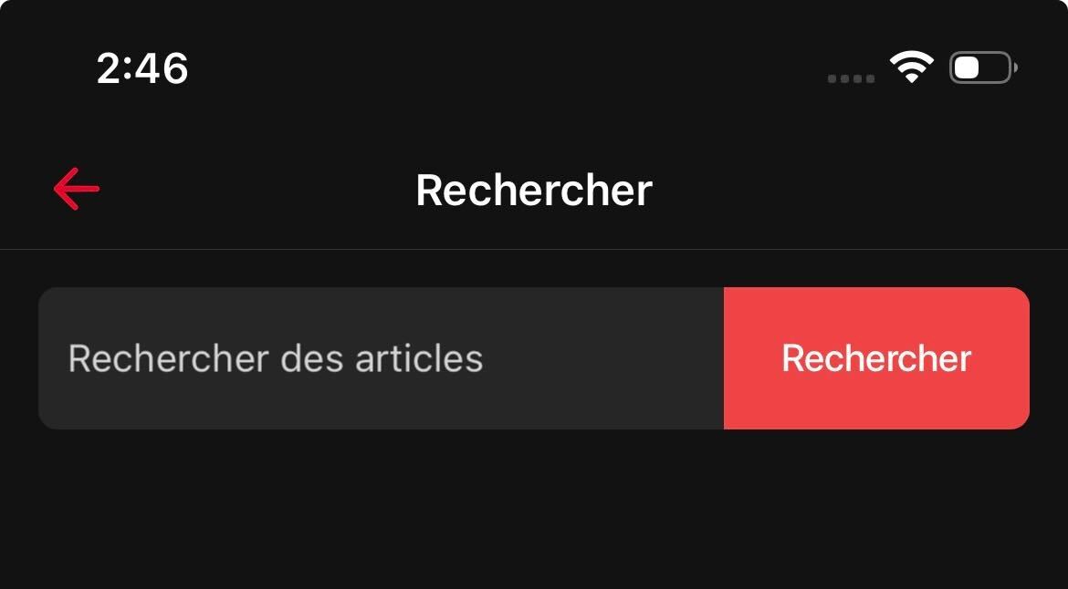Entrez le titre, le mot-clé ou le tag dans la barre de recherche