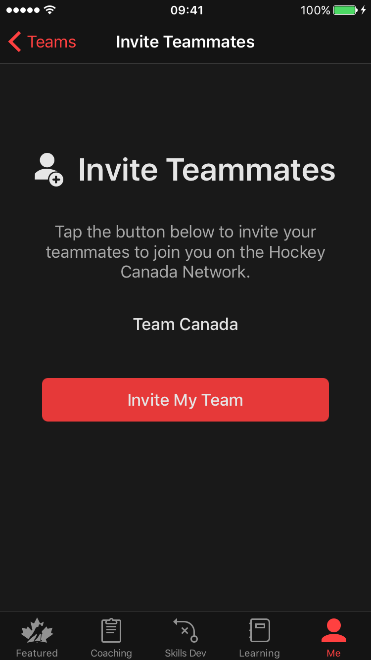 Inviter des coéquipiers