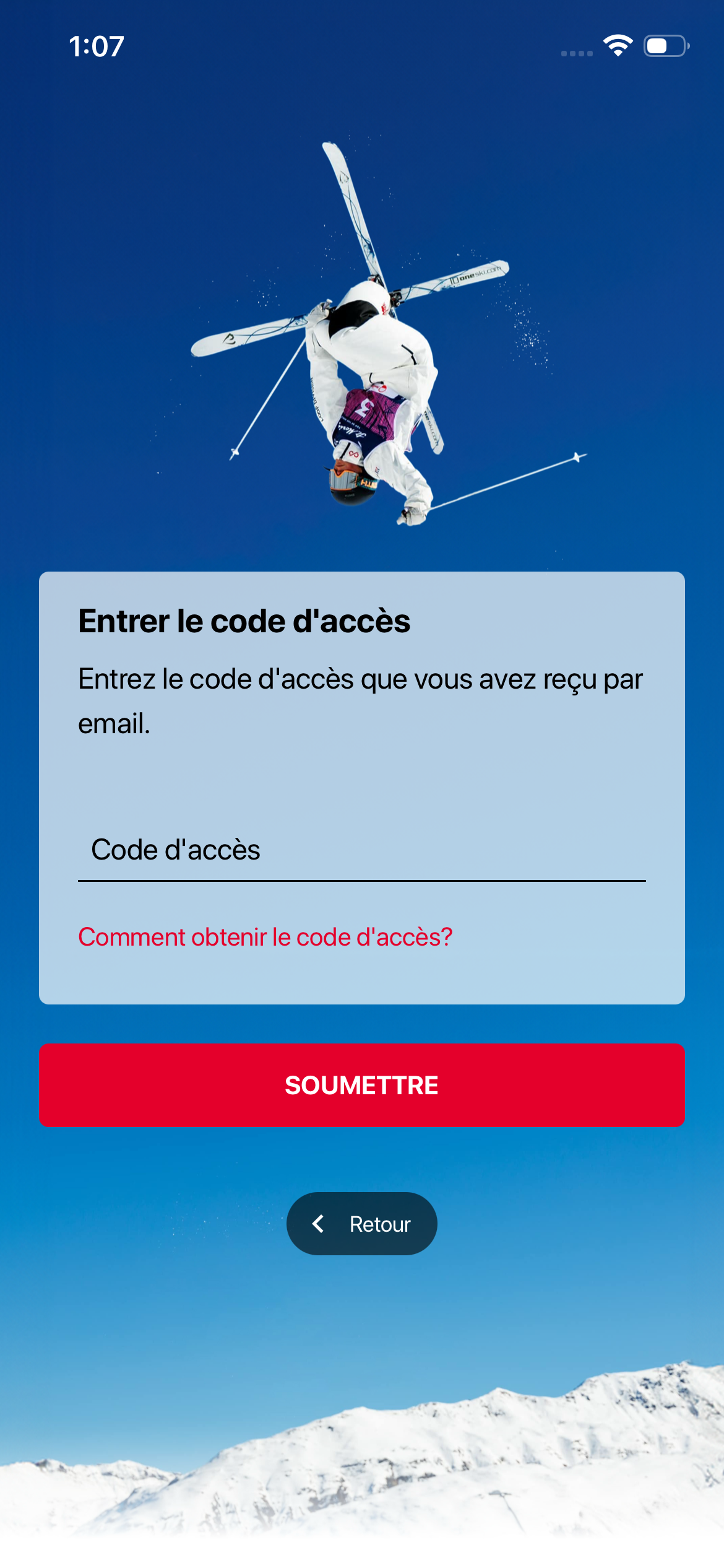 code d’accès