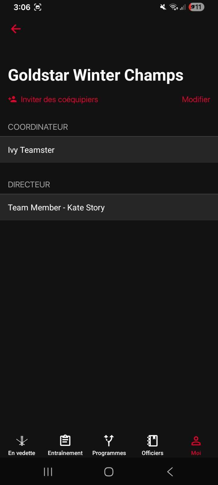 Les membres de votre