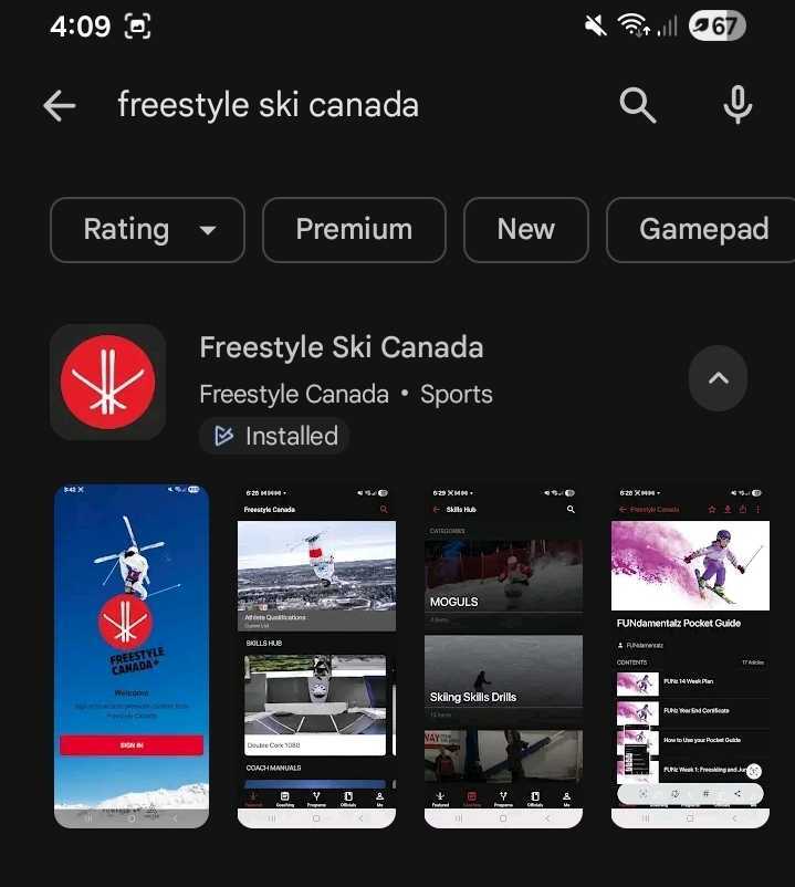 Install Freestyle Ski Canada