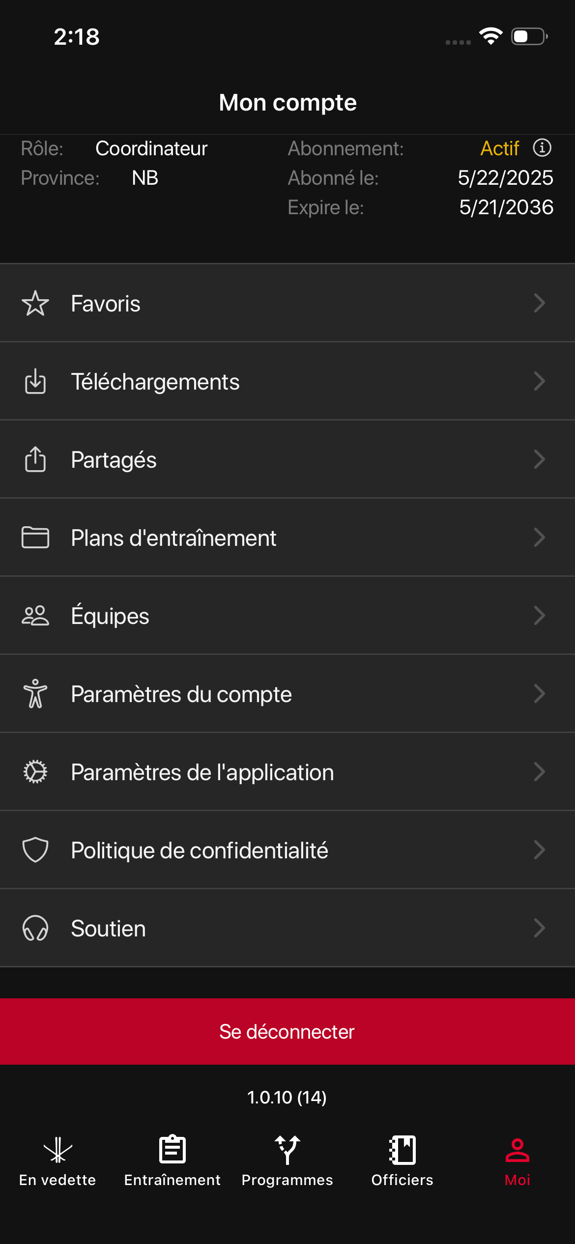 tableau de bord des équipes