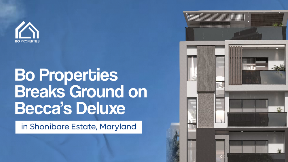 BO Properties Breaks Ground on “Becca’s Deluxe” in Shonibare Estate, Maryland