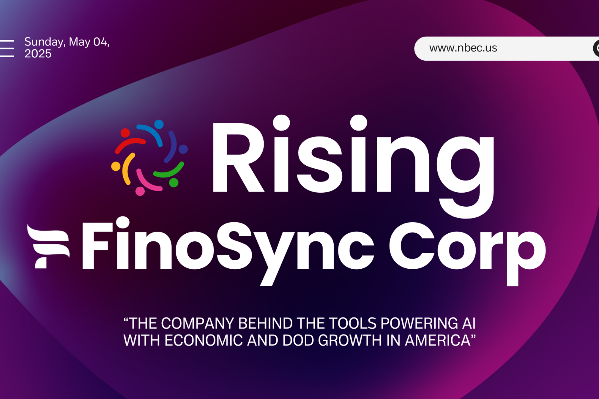 “Finosync corp - The Company Behind the Tools Powering ai with economic and dod Growth in America”
