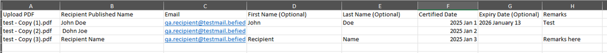 Image of an Excel file with example data