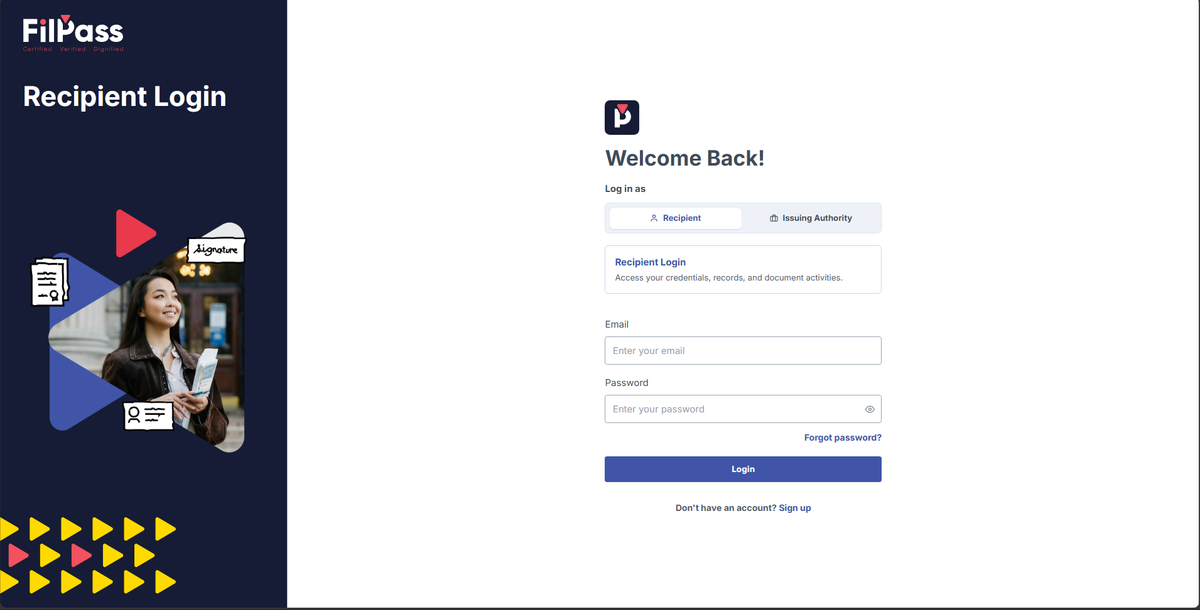 Image of the Login page with the success pop up message for changing the password highlighted in a red box