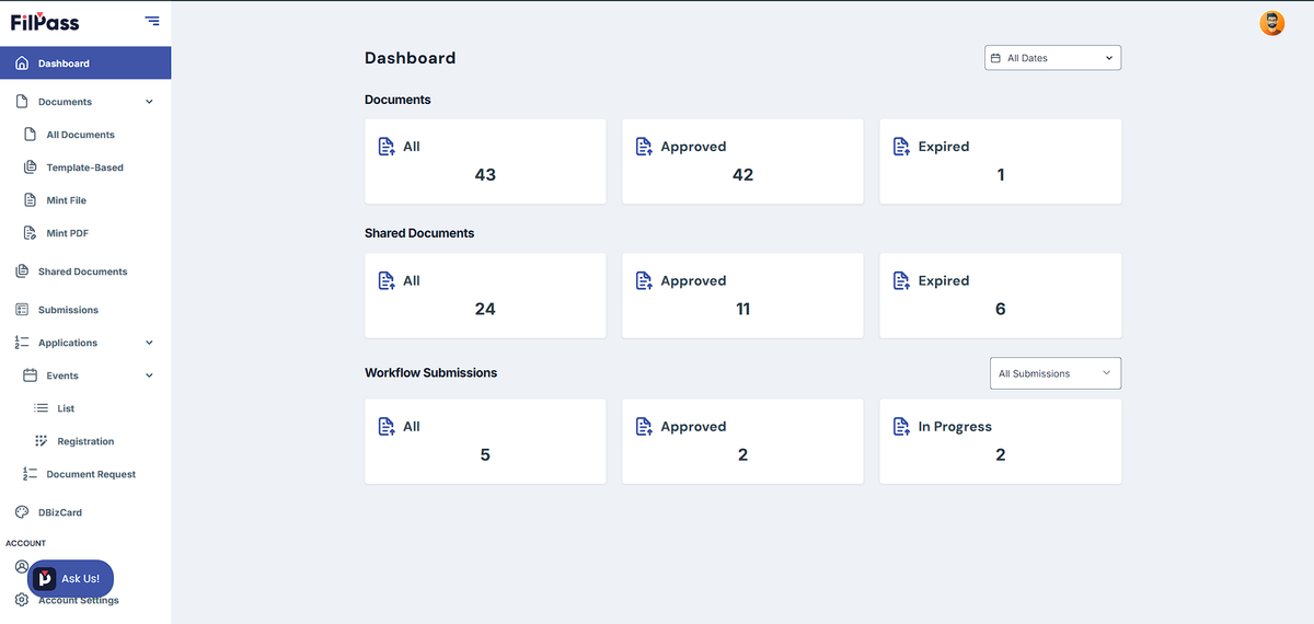 Recipient Dashboard