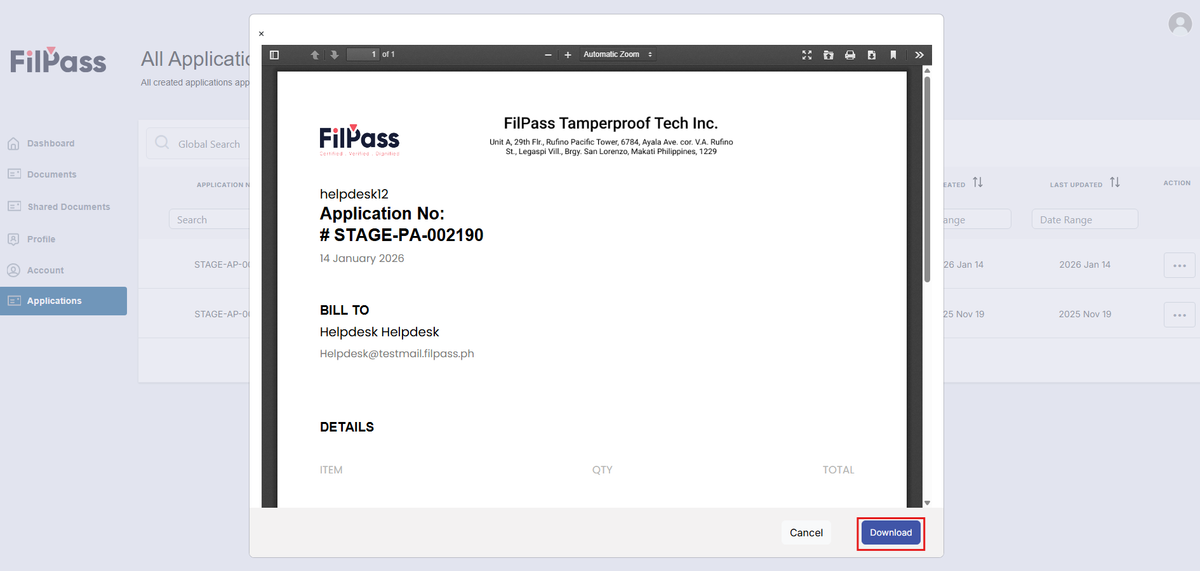 Image are highlighted for Download