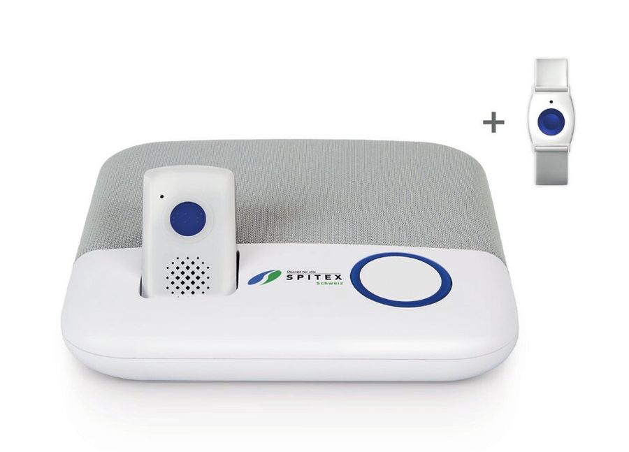Notrufgerät Flex mit mobilem Sender und Basisstation
