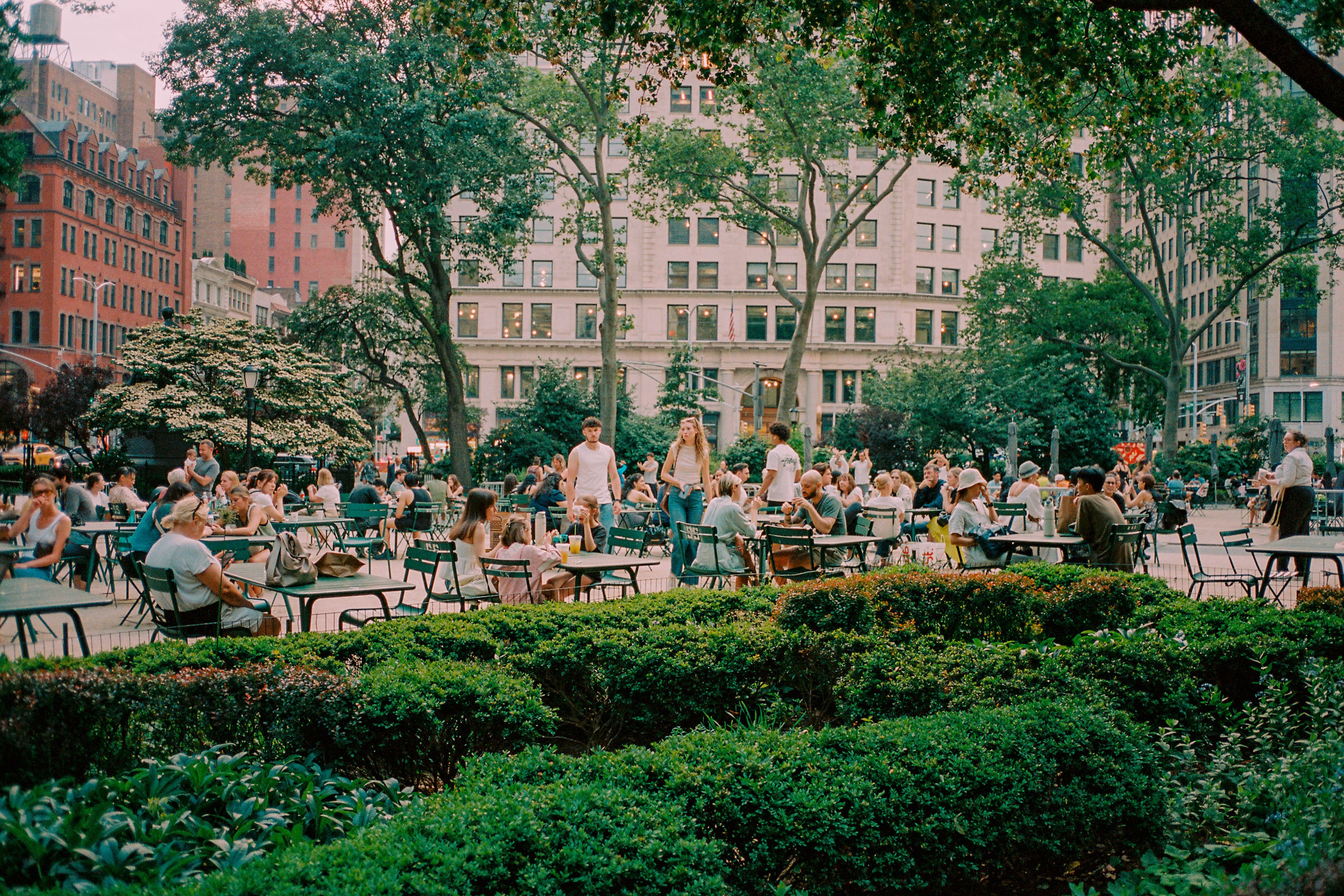 TWILIGHT AT MADISON SQUARE PARK NEW YORK, 2025.