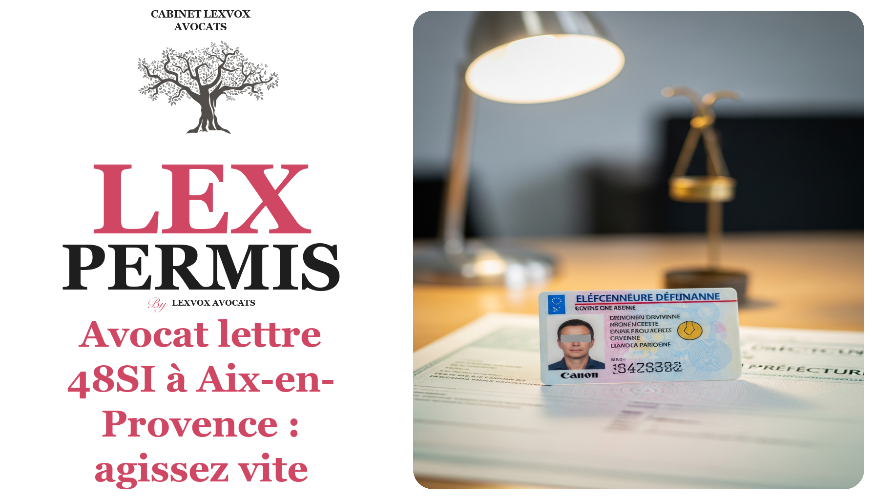 Avocat lettre 48SI à Aix-en-Provence : agissez vite pour sauver votre permis