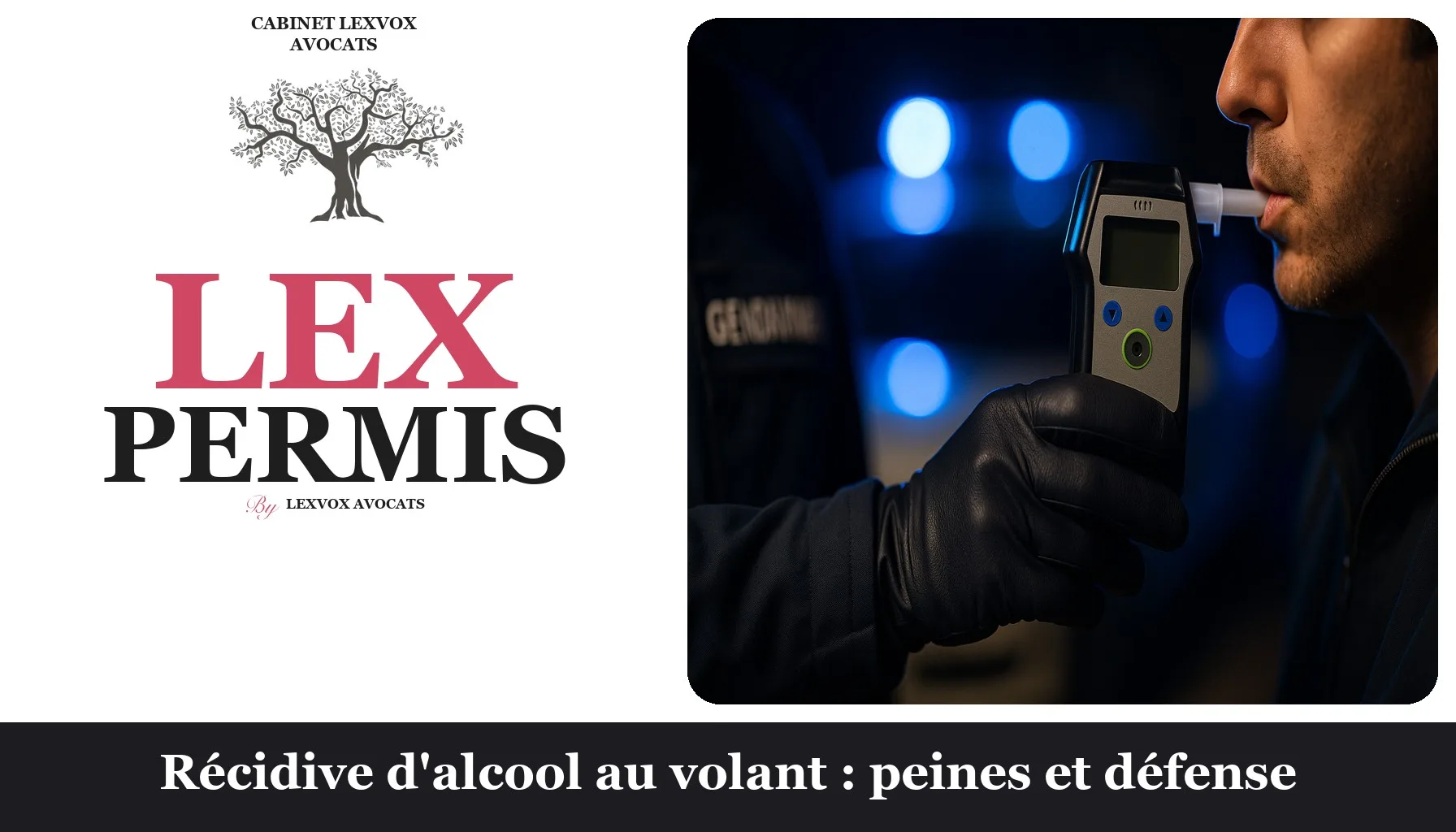 Récidive d'alcool au volant : peines et défense