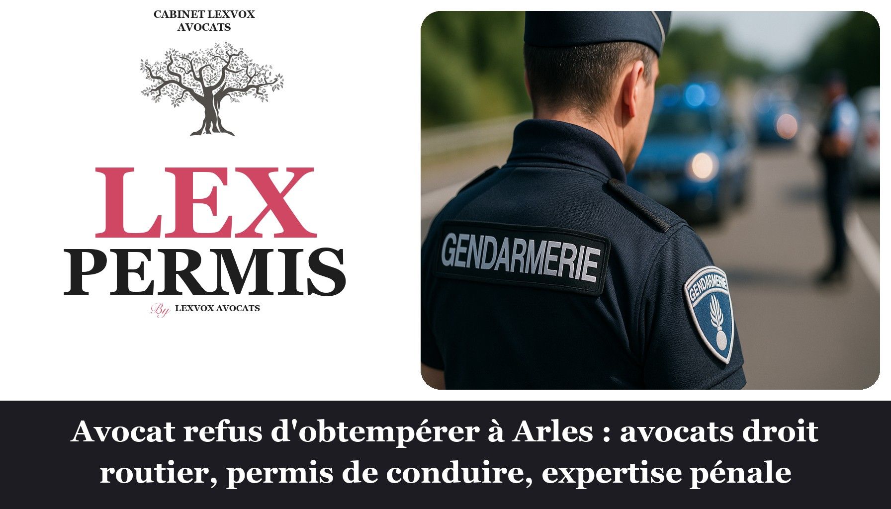 Avocat refus d'obtempérer à Arles : avocats droit routier, permis de conduire, expertise pénale