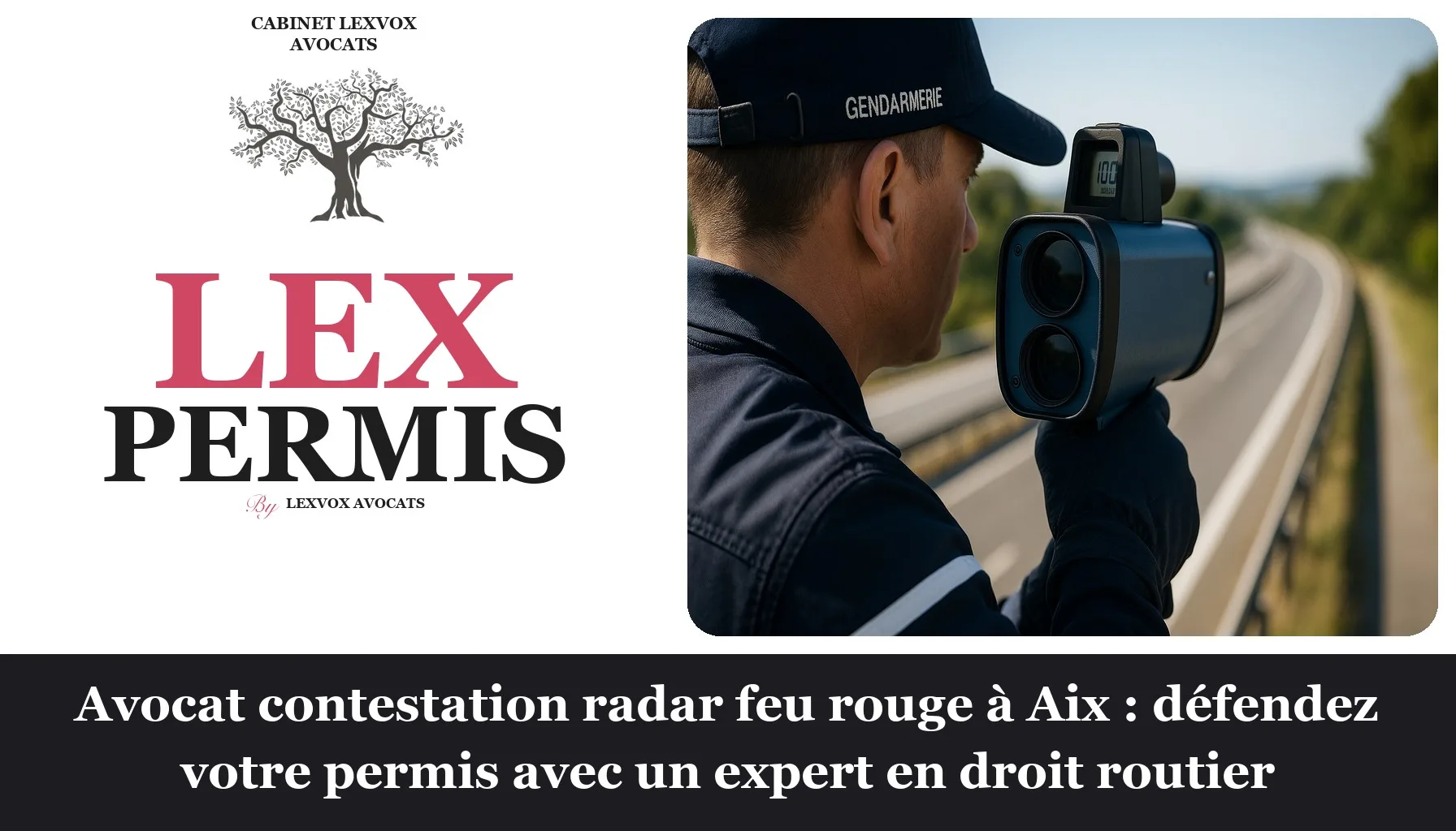 Avocat contestation radar feu rouge à Aix : défendez votre permis avec un expert en droit routier