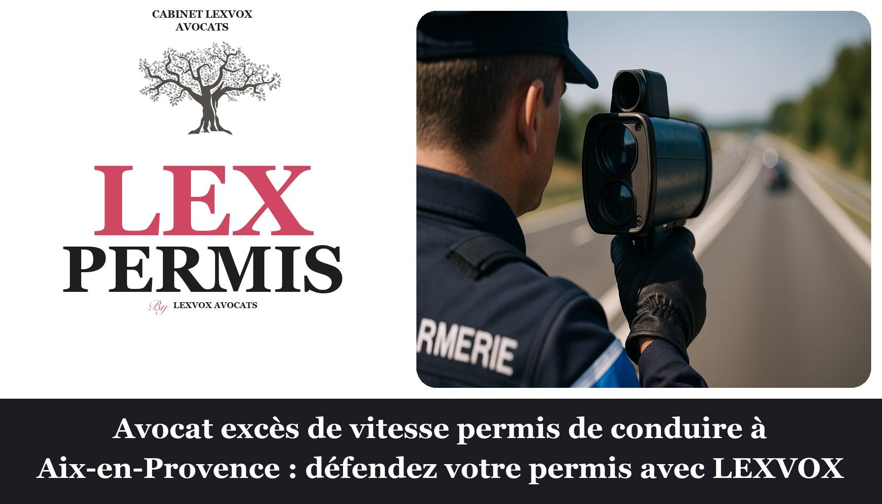 Avocat excès de vitesse permis de conduire à Aix-en-Provence : défendez votre permis avec LEXVOX