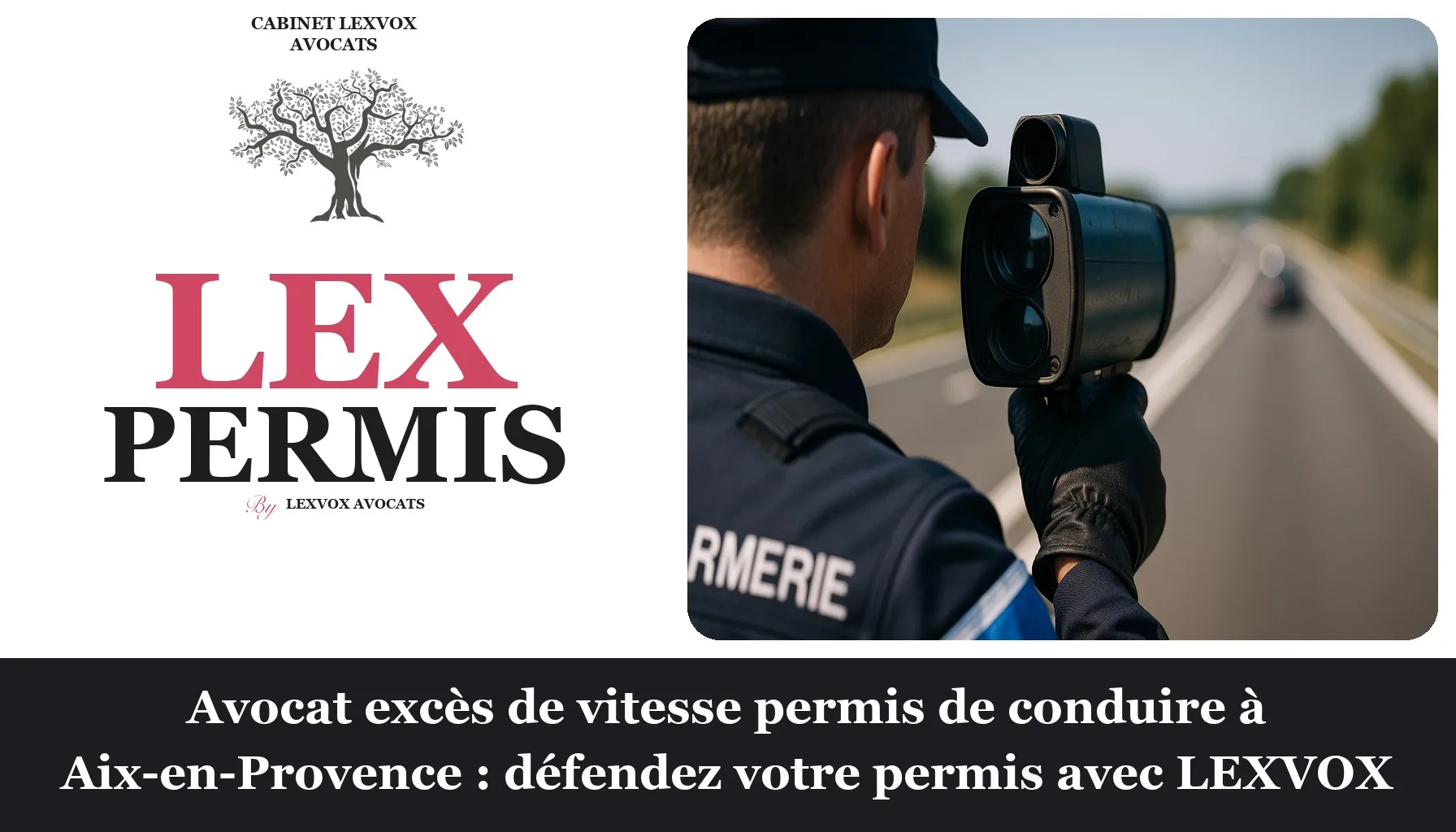 Avocat excès de vitesse permis de conduire à Aix-en-Provence : défendez votre permis avec LEXVOX