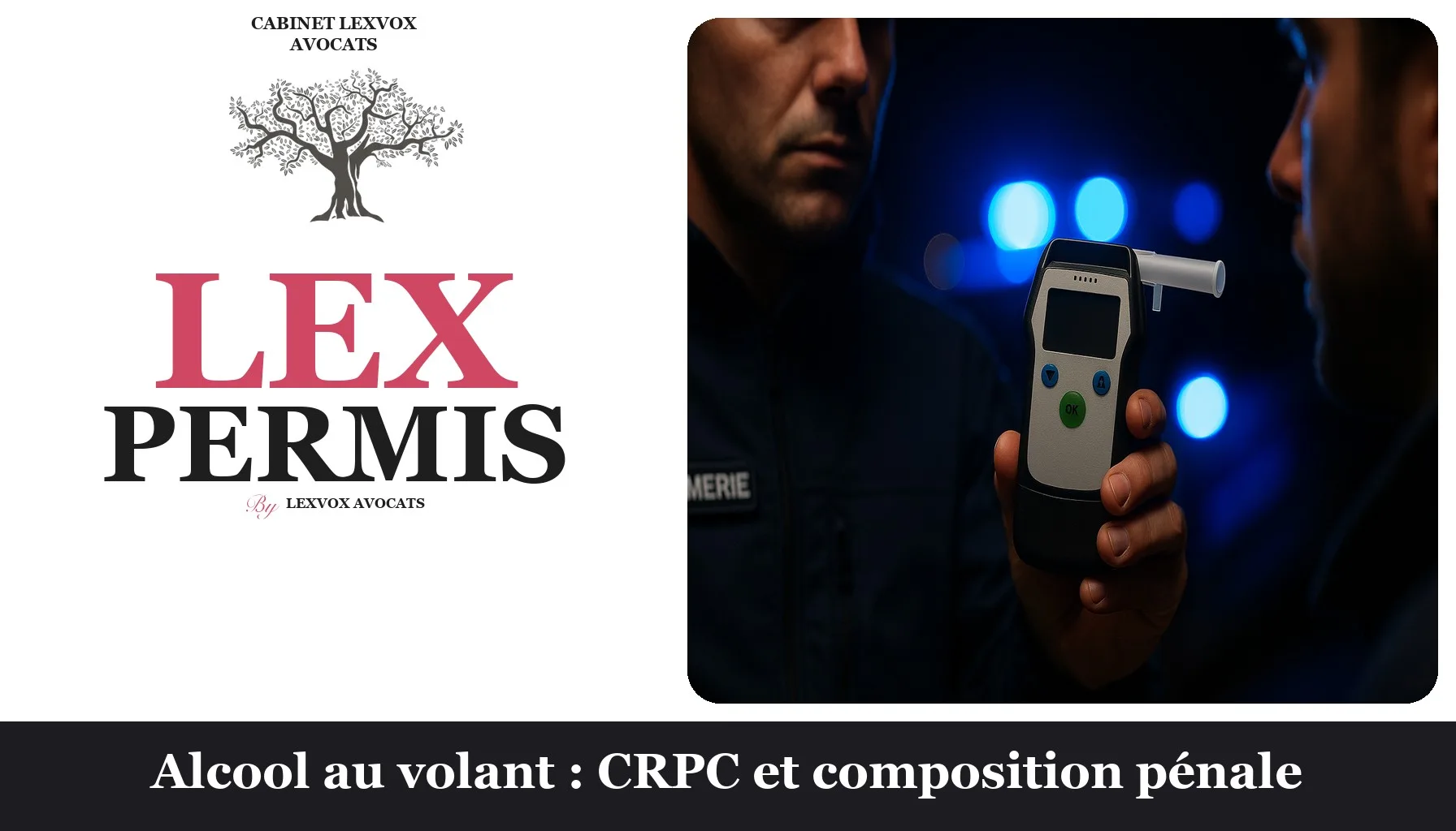 Alcool au volant : CRPC et composition pénale