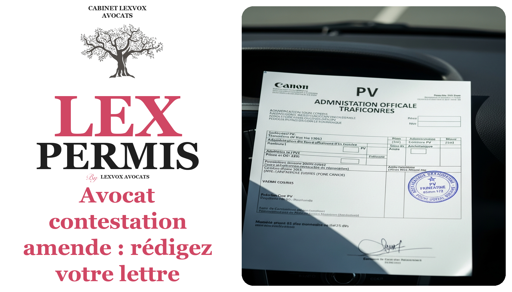 Avocat contestation amende : rédigez votre lettre efficace à Aix-en-Provence