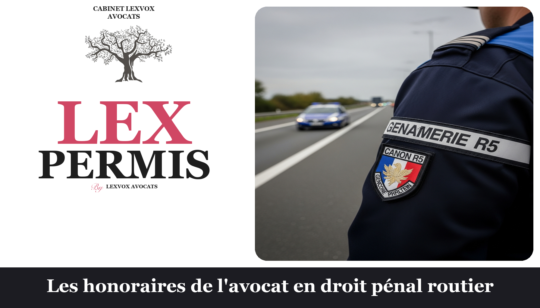 Honoraires avocat droit pénal routier