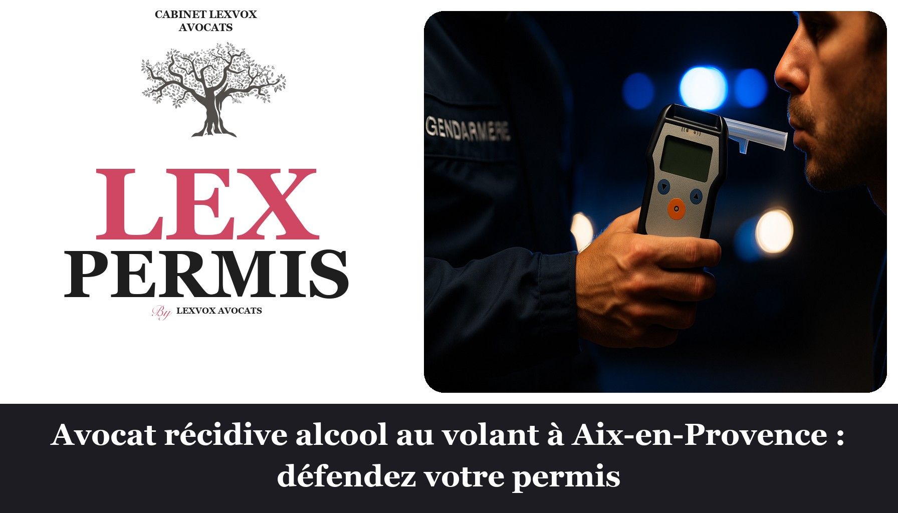 Avocat récidive alcool au volant à Aix-en-Provence : défendez votre permis