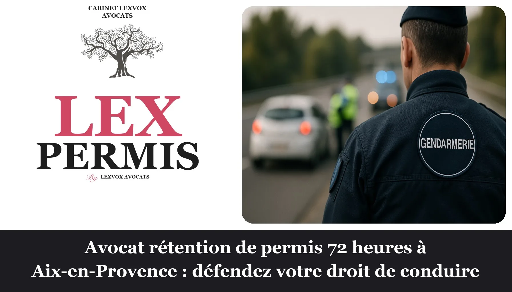 Avocat rétention de permis 72 heures à Aix-en-Provence : défendez votre droit de conduire