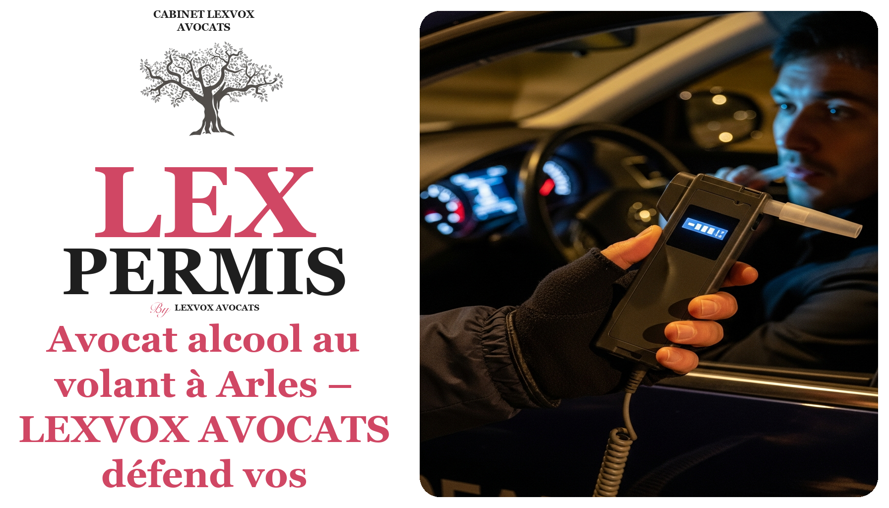 Avocat alcool au volant à Arles – LEXVOX AVOCATS défend vos droits