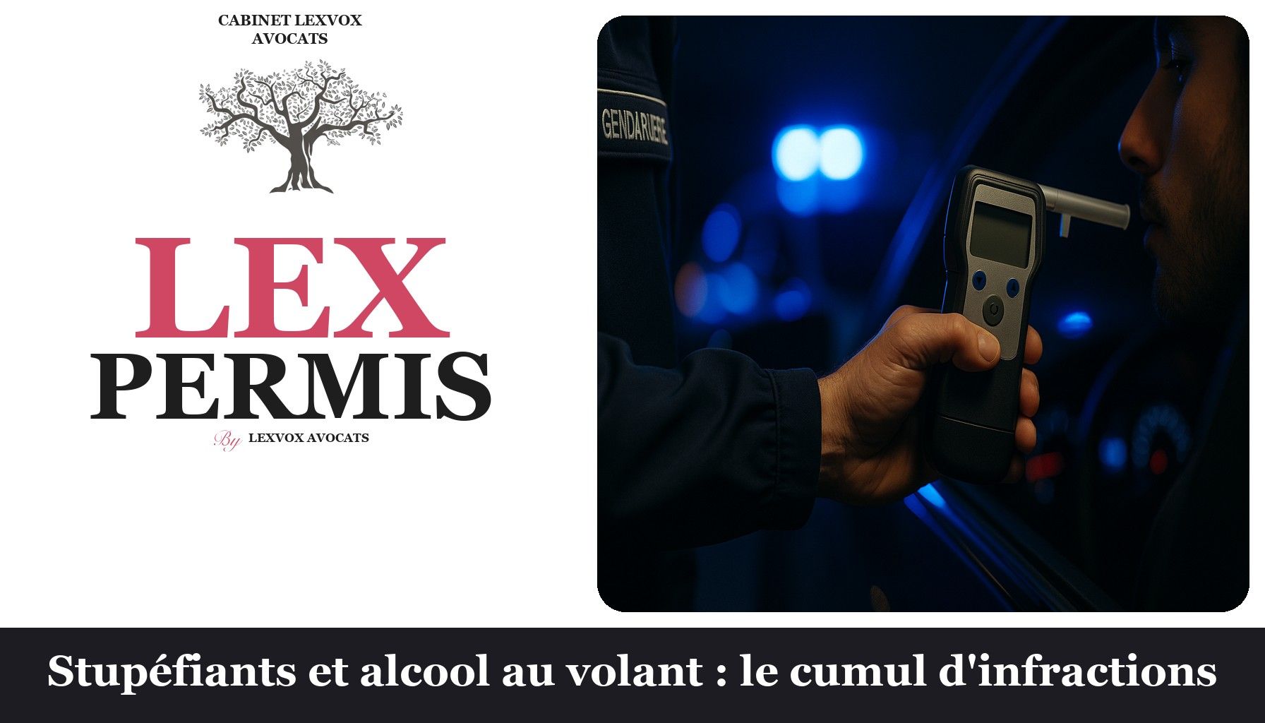 Stupéfiants et alcool au volant : le cumul d'infractions