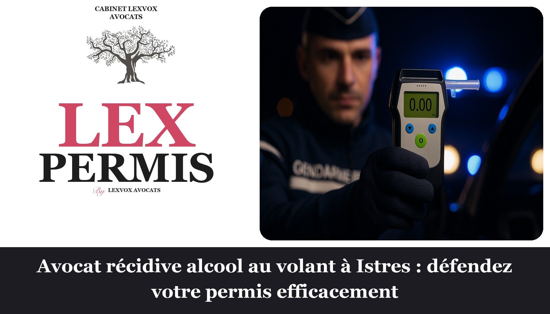Avocat récidive alcool au volant à Istres : défendez votre permis efficacement
