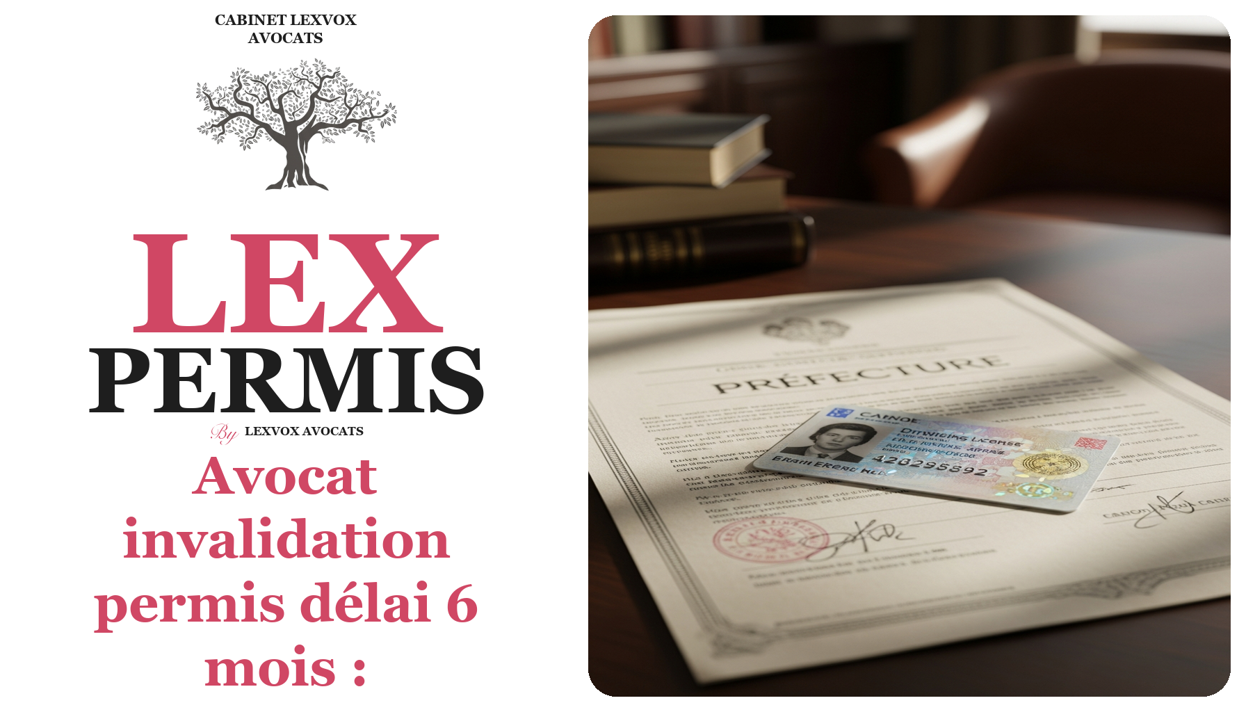 Avocat invalidation permis délai 6 mois : annulation de l'interdiction de repasser