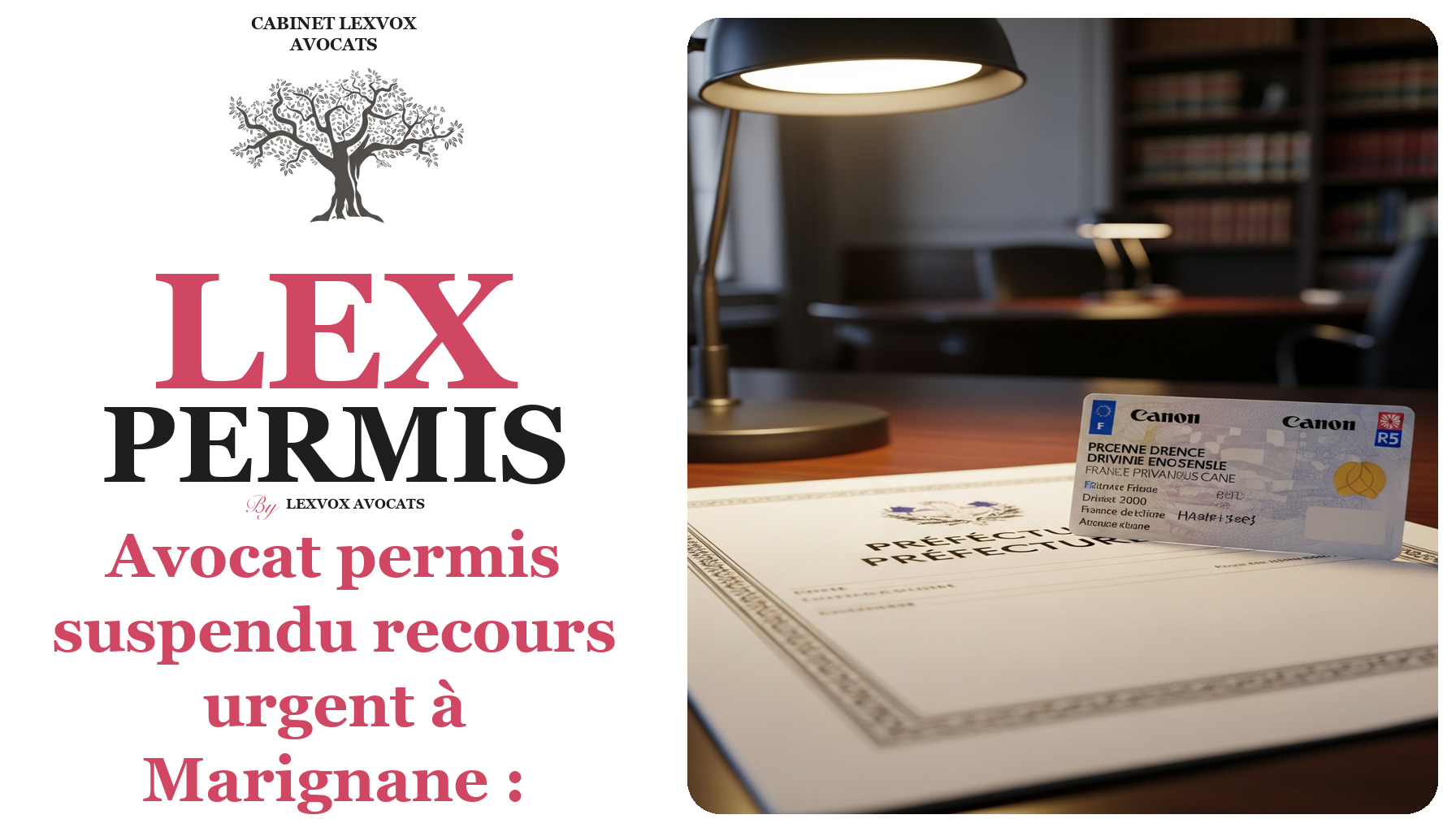 Avocat permis suspendu recours urgent à Marignane : défense immédiate pour contester une suspension administrative