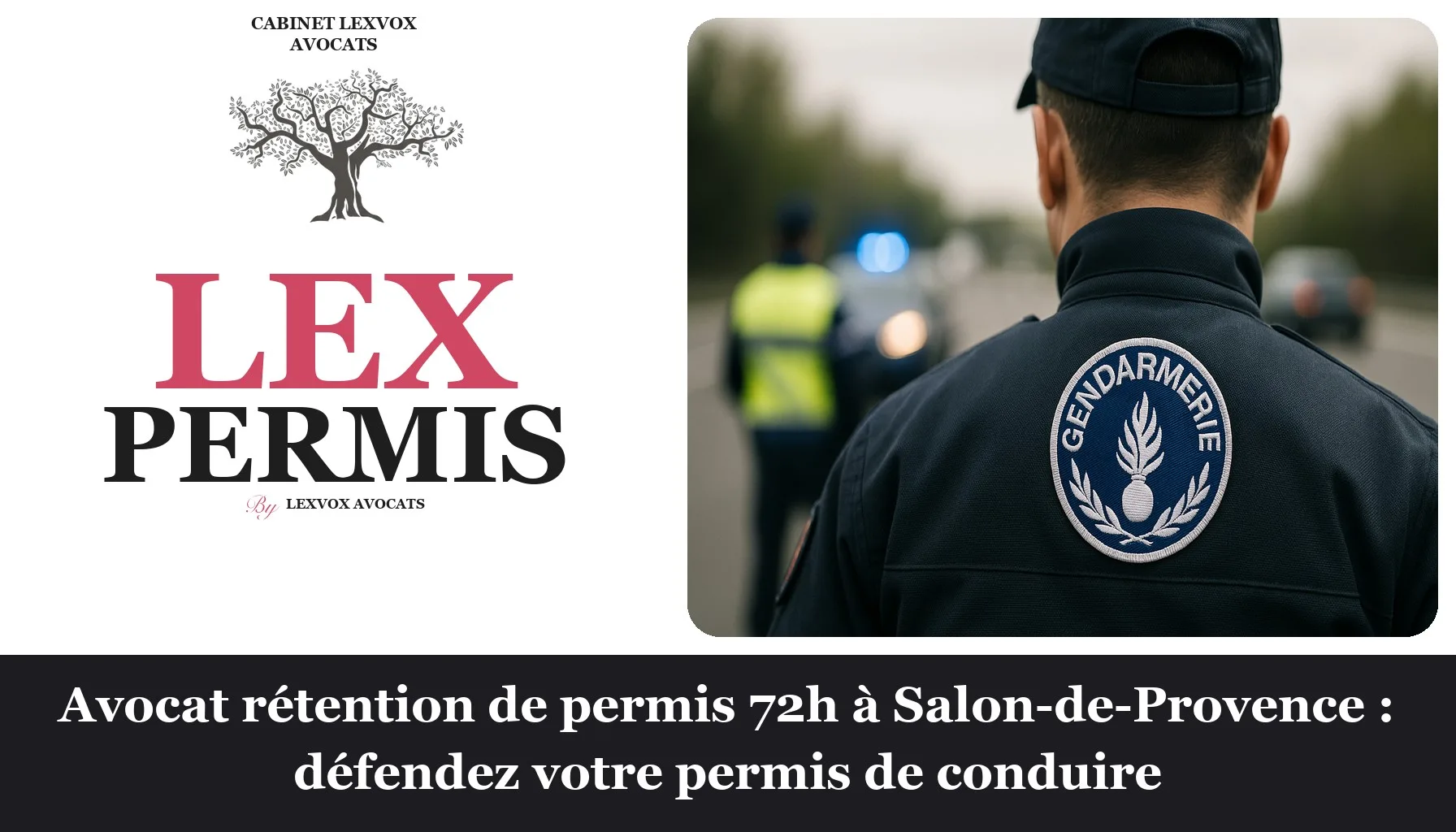 Avocat rétention de permis 72h à Salon-de-Provence : défendez votre permis de conduire