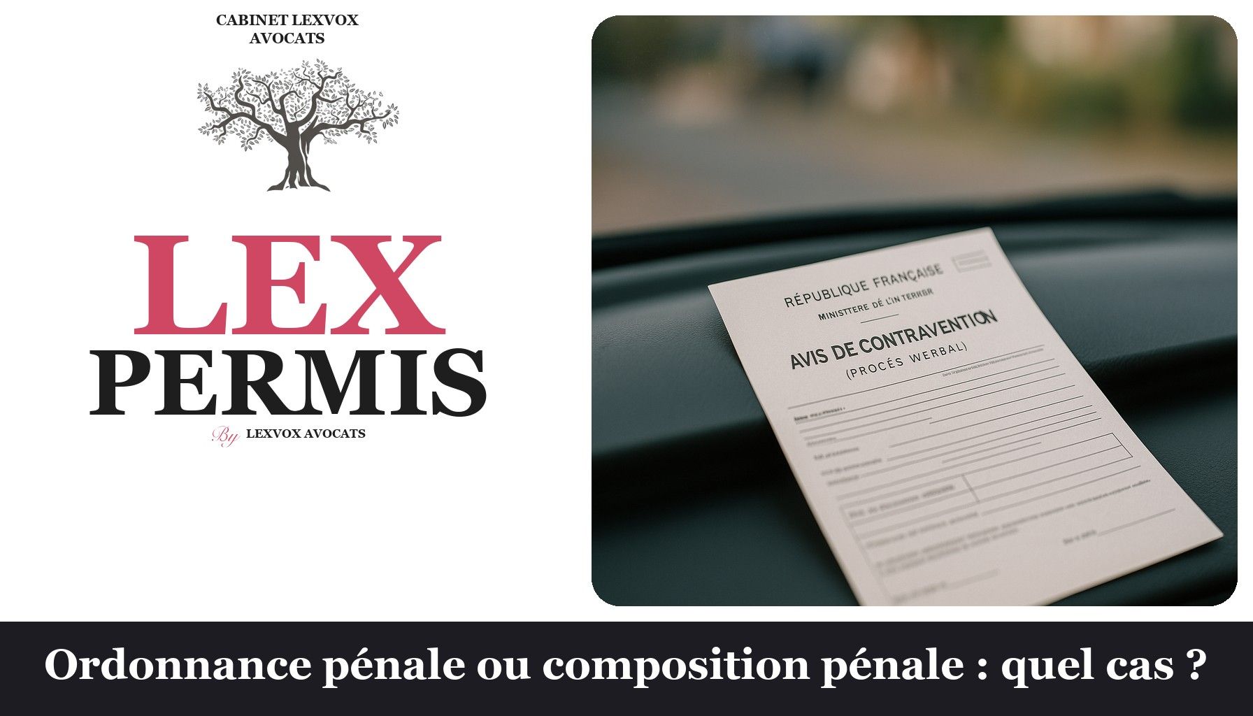 Ordonnance pénale ou composition pénale : quel cas ?