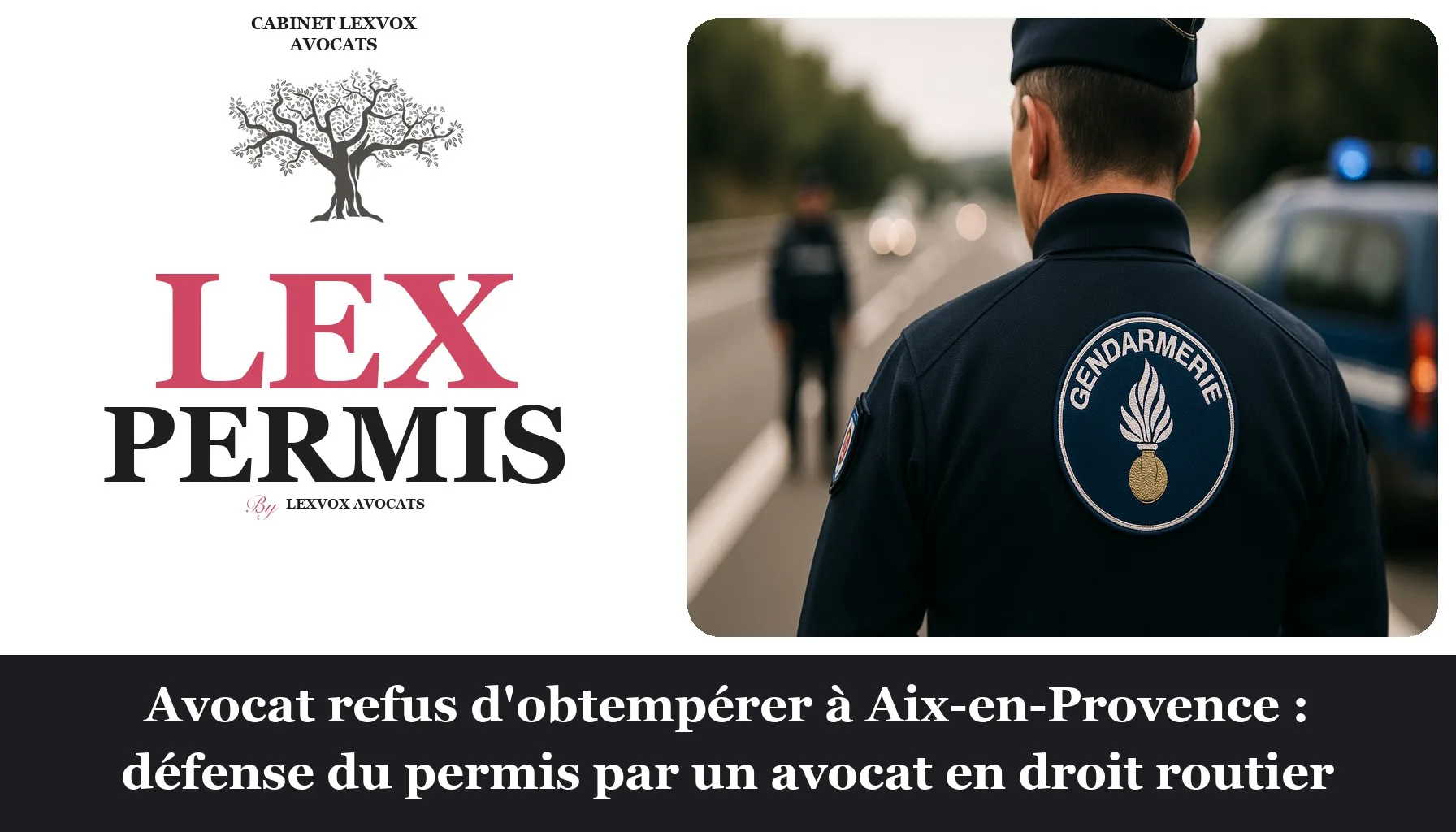 Avocat refus d'obtempérer à Aix-en-Provence : défense du permis par un avocat en droit routier