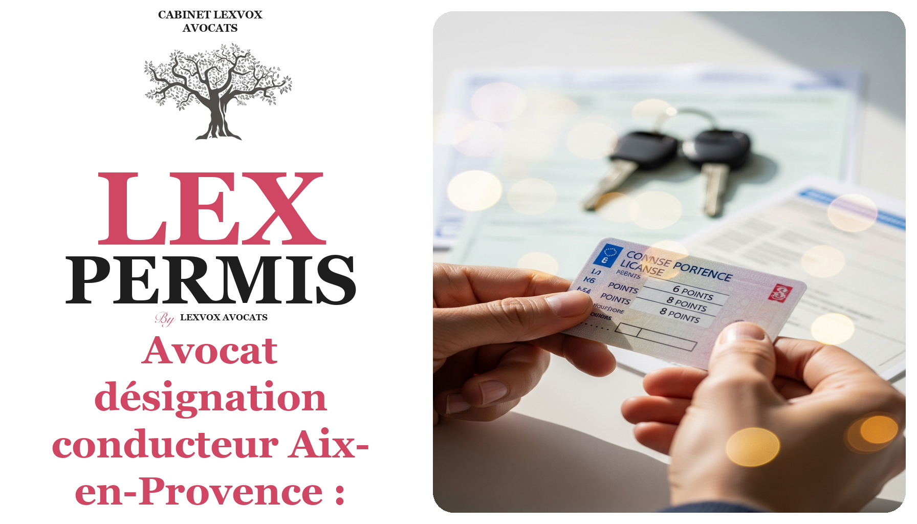 Avocat désignation conducteur Aix-en-Provence : évitez le retrait de points