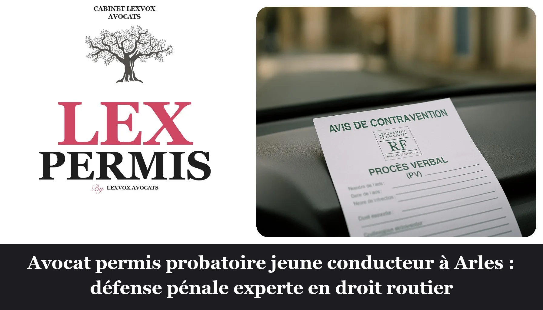 Avocat permis probatoire jeune conducteur à Arles : défense pénale experte en droit routier