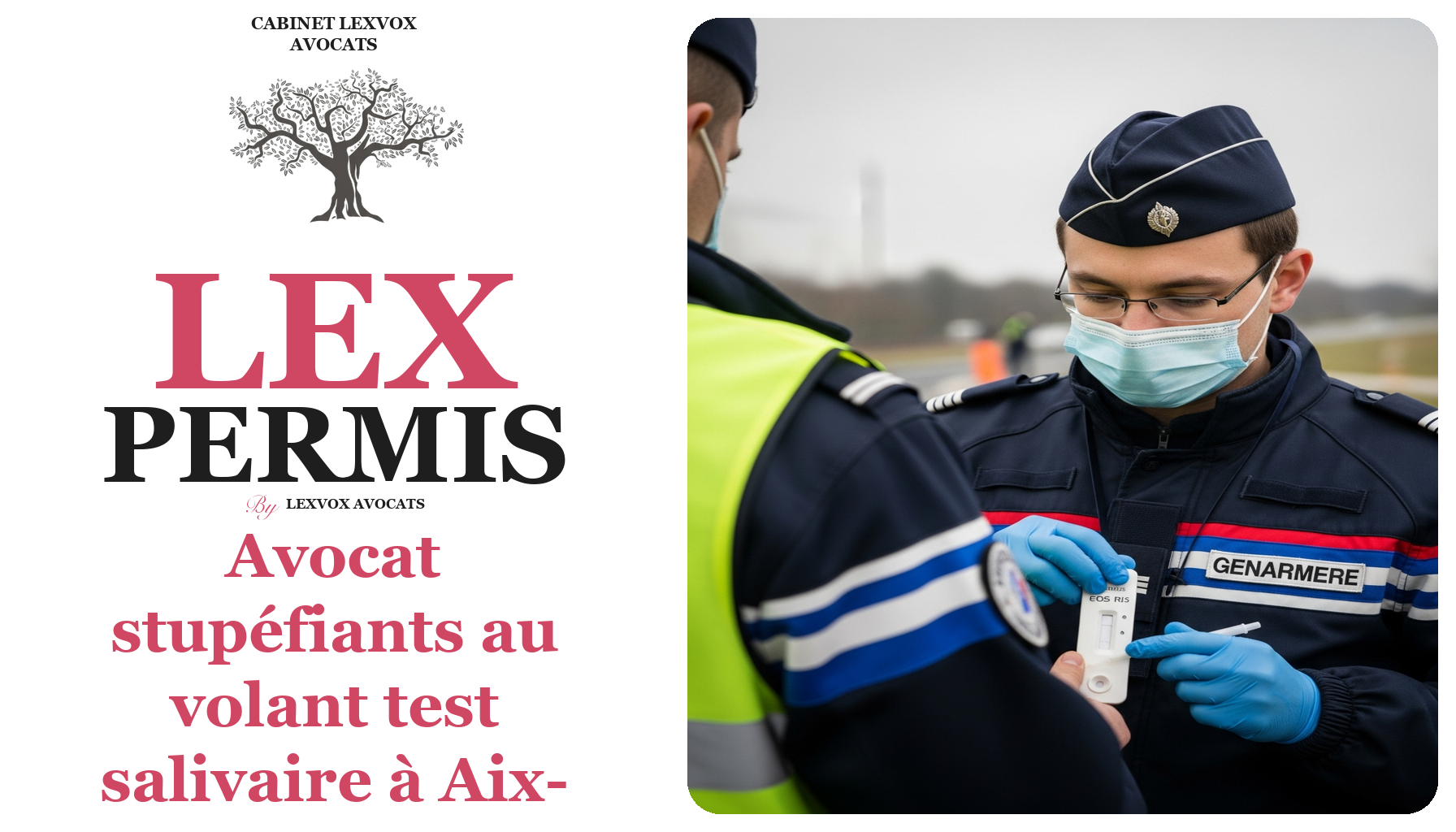 Avocat stupéfiants au volant test salivaire à Aix-en-Provence : défense pénale routière