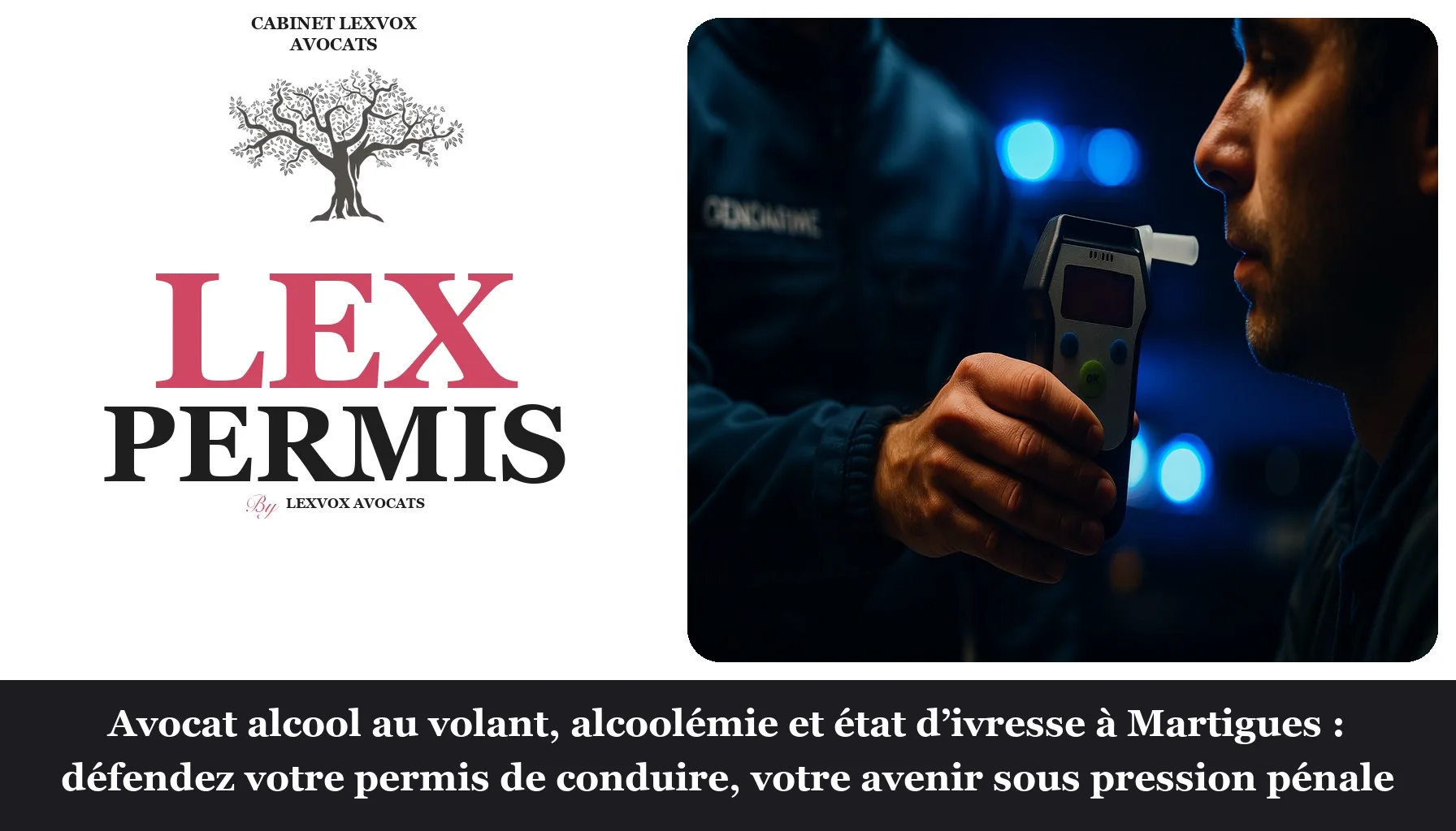 Avocat alcool au volant, alcoolémie et état d’ivresse à Martigues : défendez votre permis de conduire, votre avenir sous pression pénale