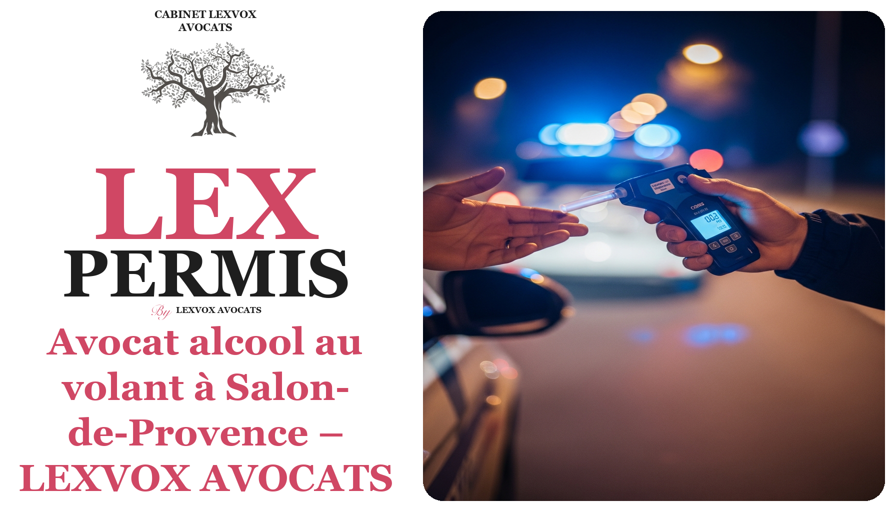 Avocat alcool au volant à Salon-de-Provence – LEXVOX AVOCATS défend vos droits