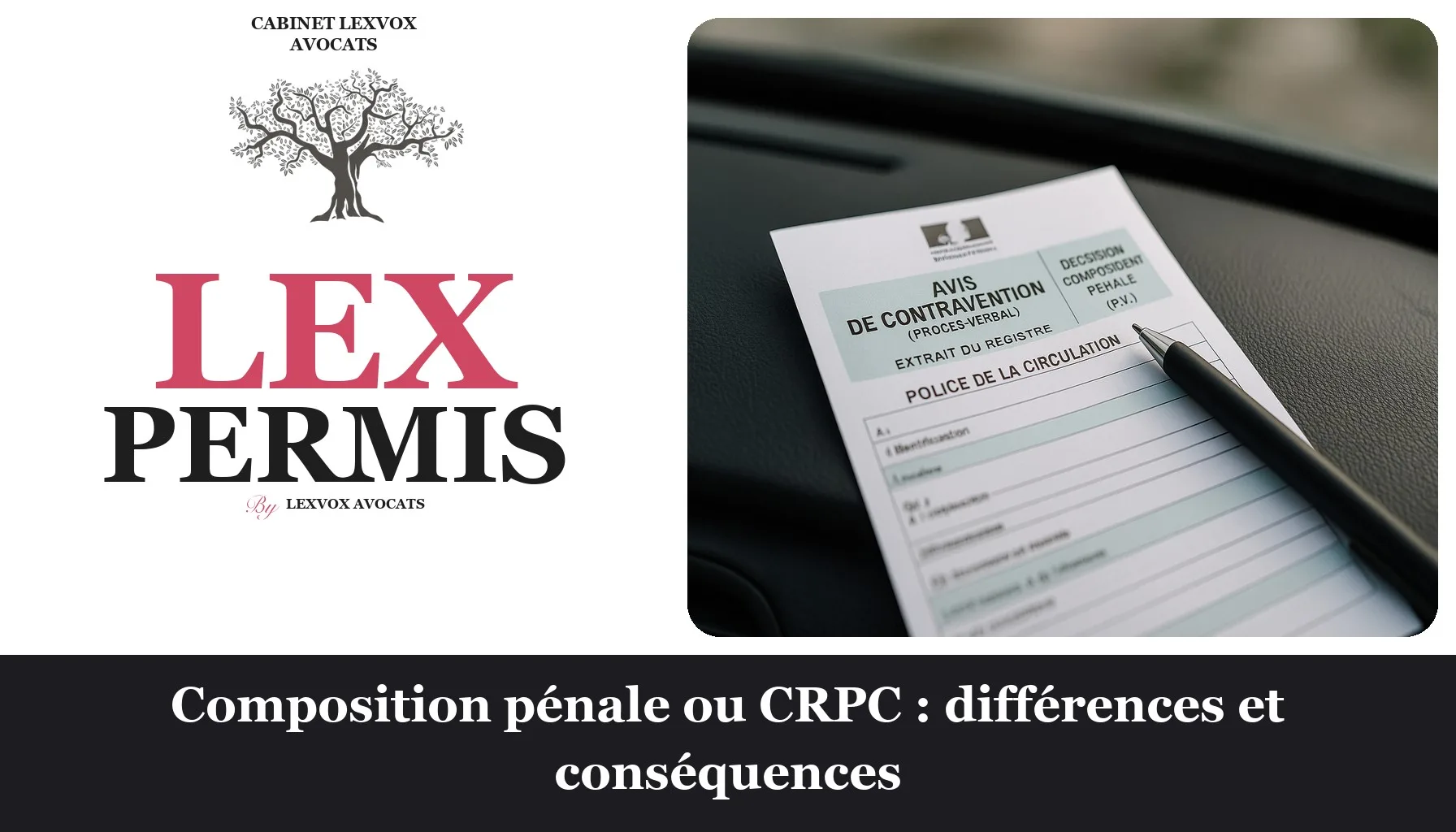 Composition pénale ou CRPC : différences et conséquences