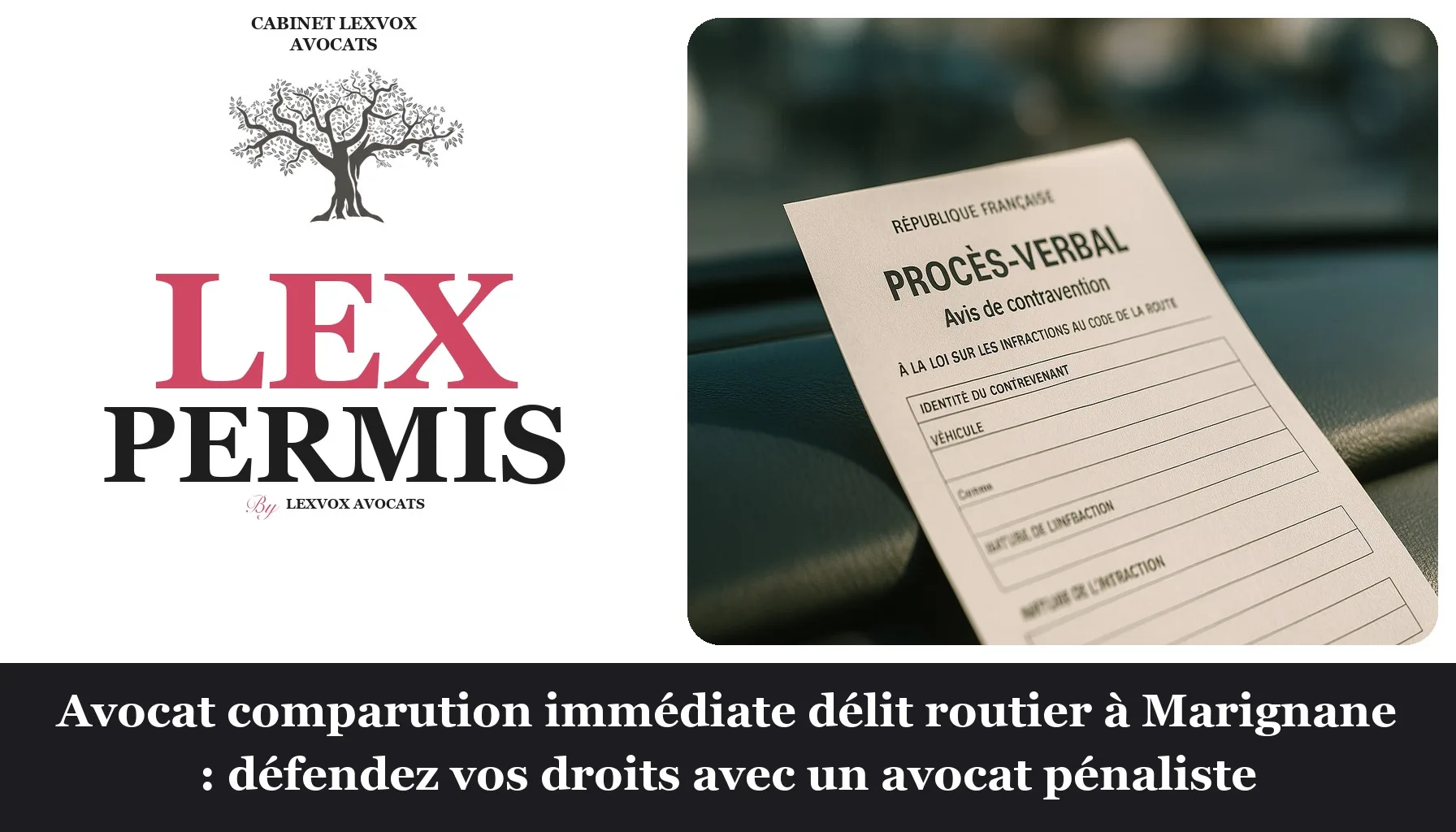 Avocat comparution immédiate délit routier à Marignane : défendez vos droits avec un avocat pénaliste