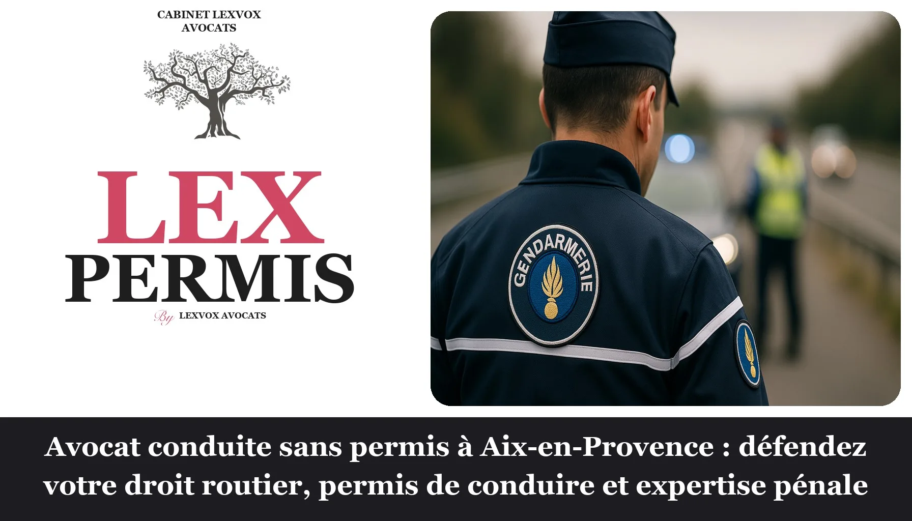 Avocat conduite sans permis à Aix-en-Provence : défendez votre droit routier, permis de conduire et expertise pénale