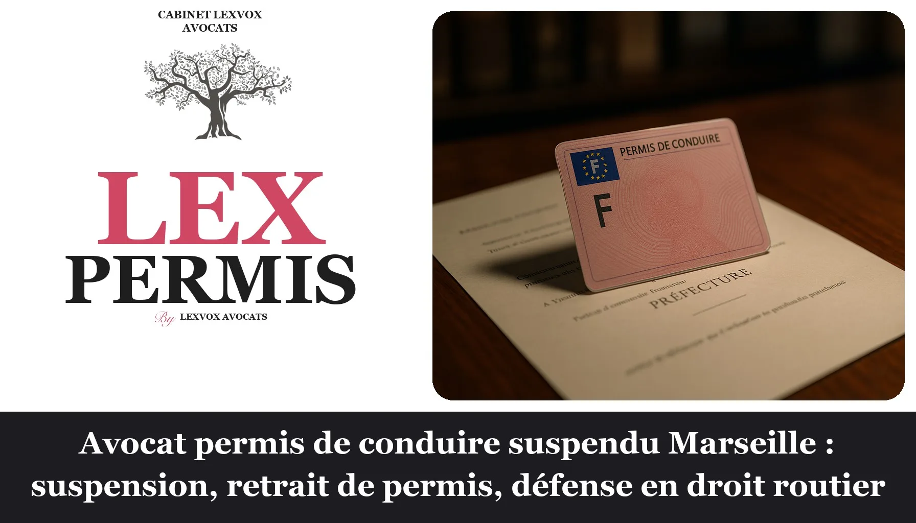 Avocat permis de conduire suspendu Marseille : suspension, retrait de permis, défense en droit routier