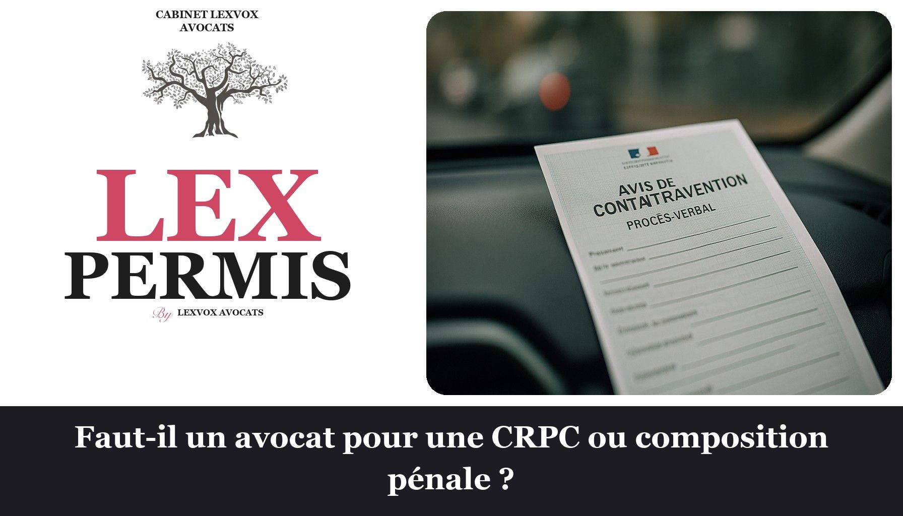 Faut-il un avocat pour une CRPC ou composition pénale ?