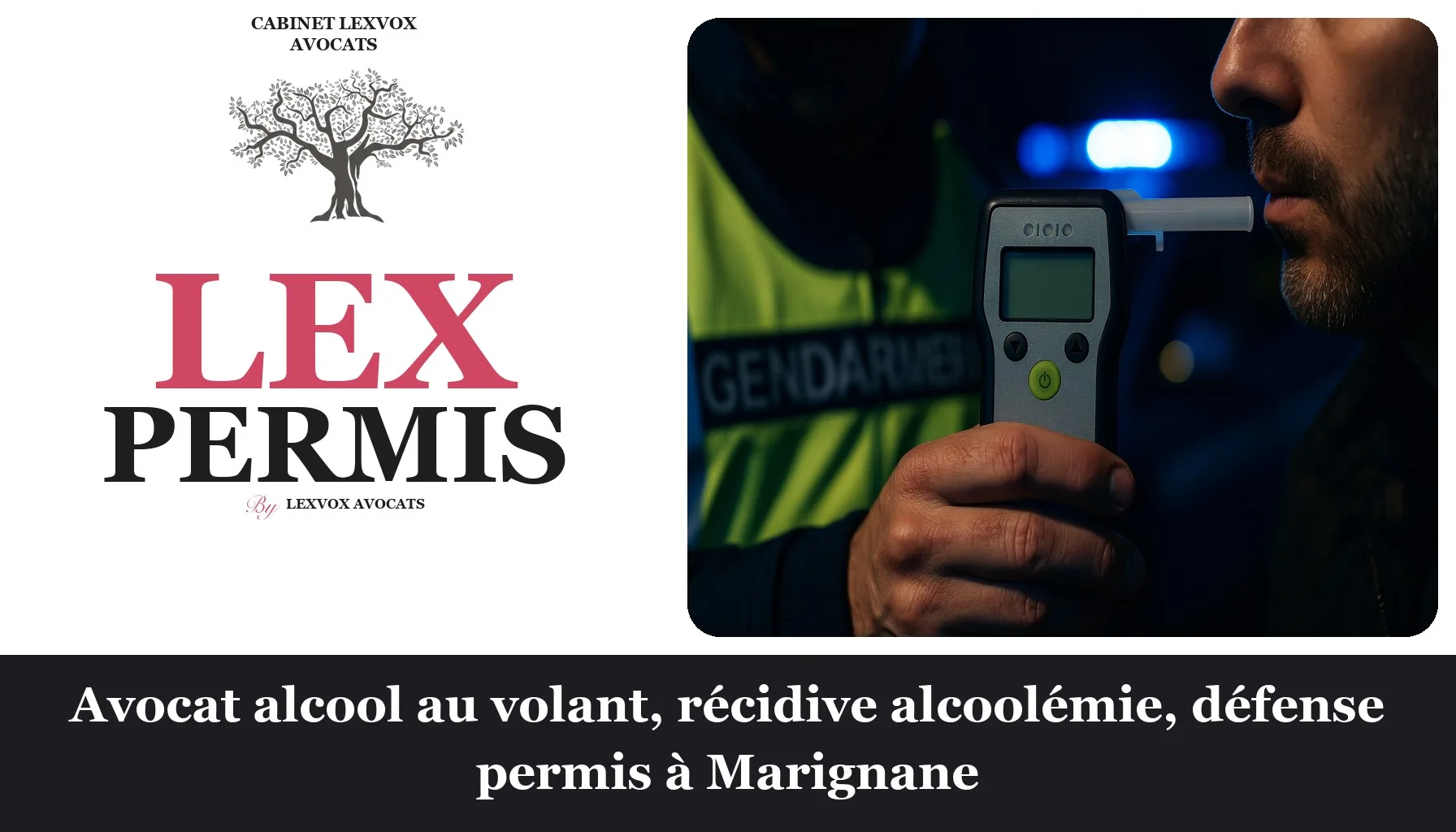 Avocat alcool au volant, récidive alcoolémie, défense permis à Marignane